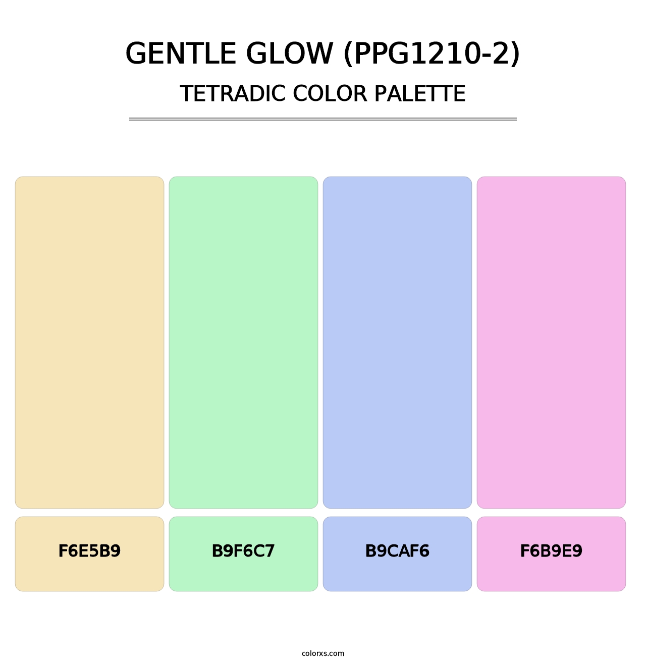 Gentle Glow (PPG1210-2) - Tetradic Color Palette