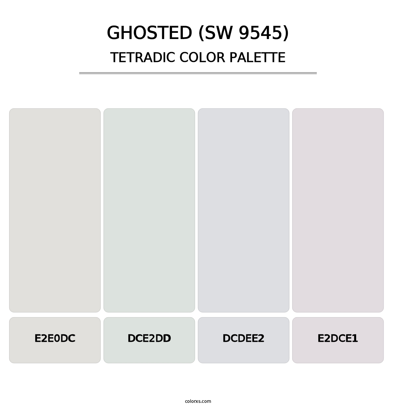Ghosted (SW 9545) - Tetradic Color Palette