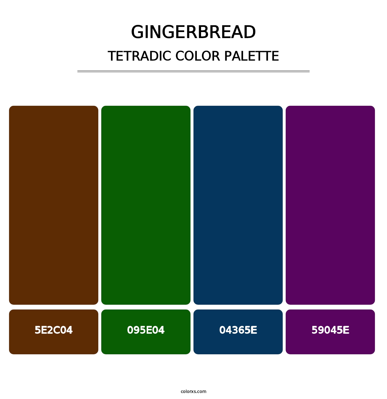 Gingerbread - Tetradic Color Palette