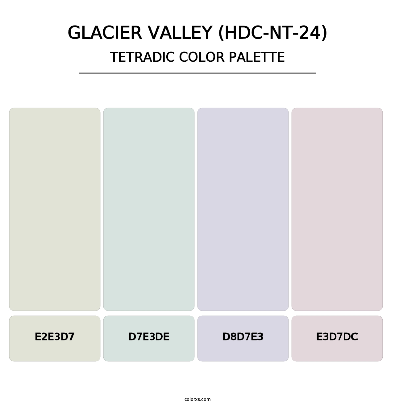 Glacier Valley (HDC-NT-24) - Tetradic Color Palette