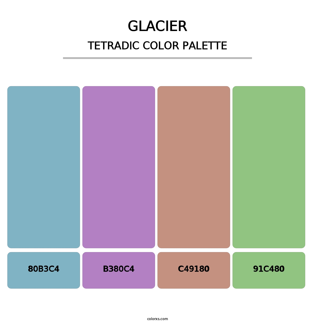 Glacier - Tetradic Color Palette