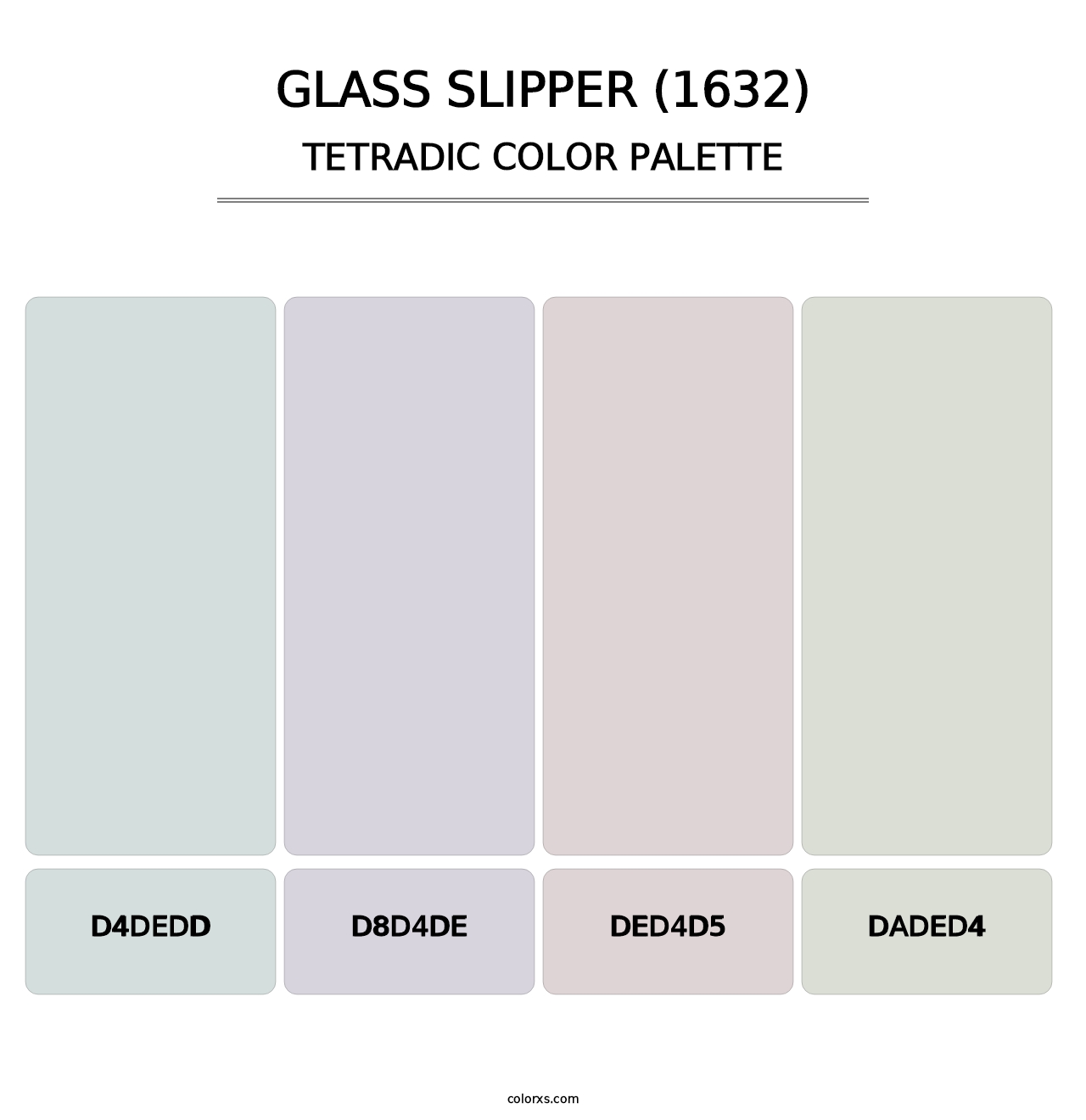 Glass Slipper (1632) - Tetradic Color Palette