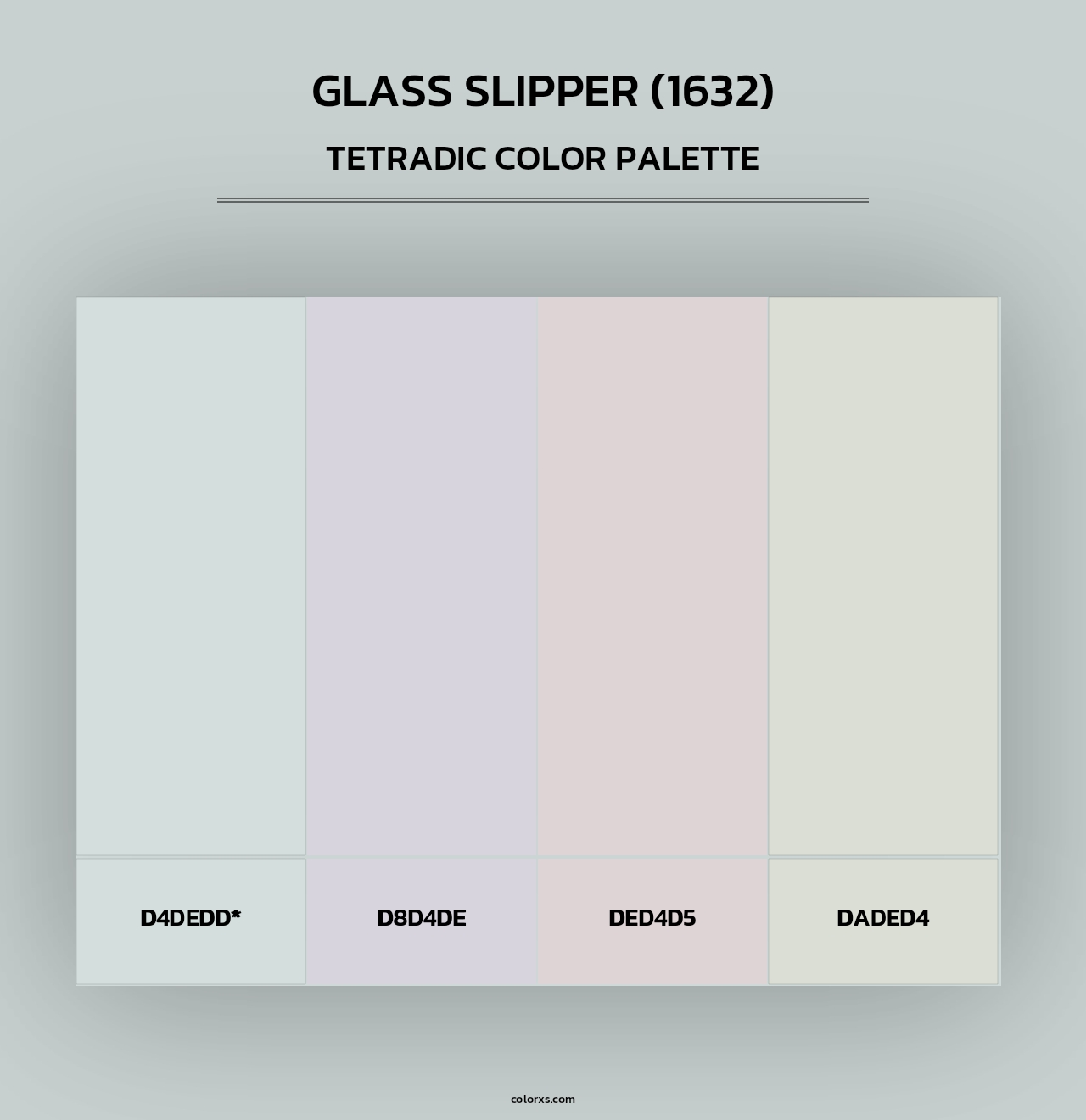 Glass Slipper (1632) - Tetradic Color Palette