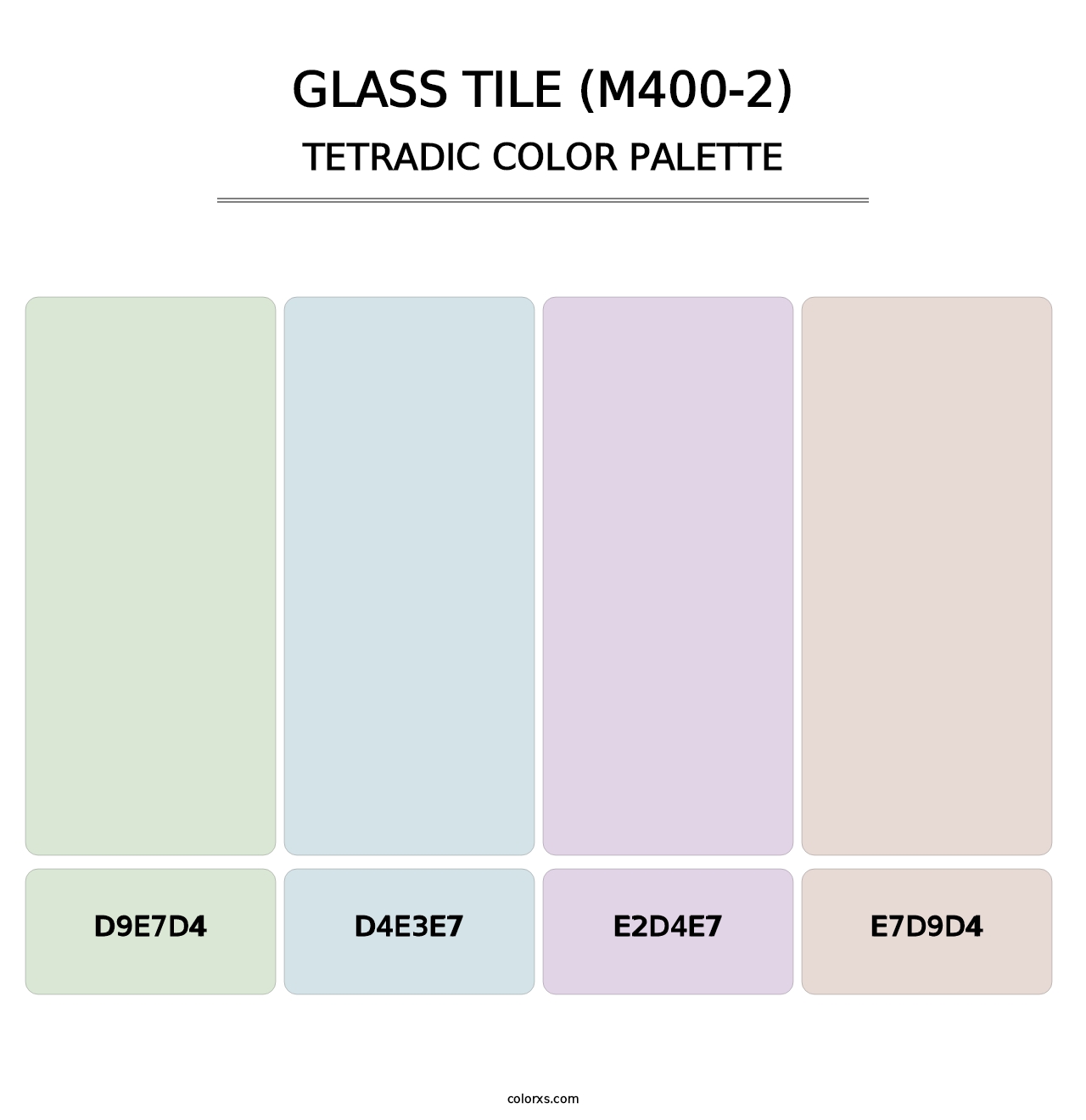 Glass Tile (M400-2) - Tetradic Color Palette