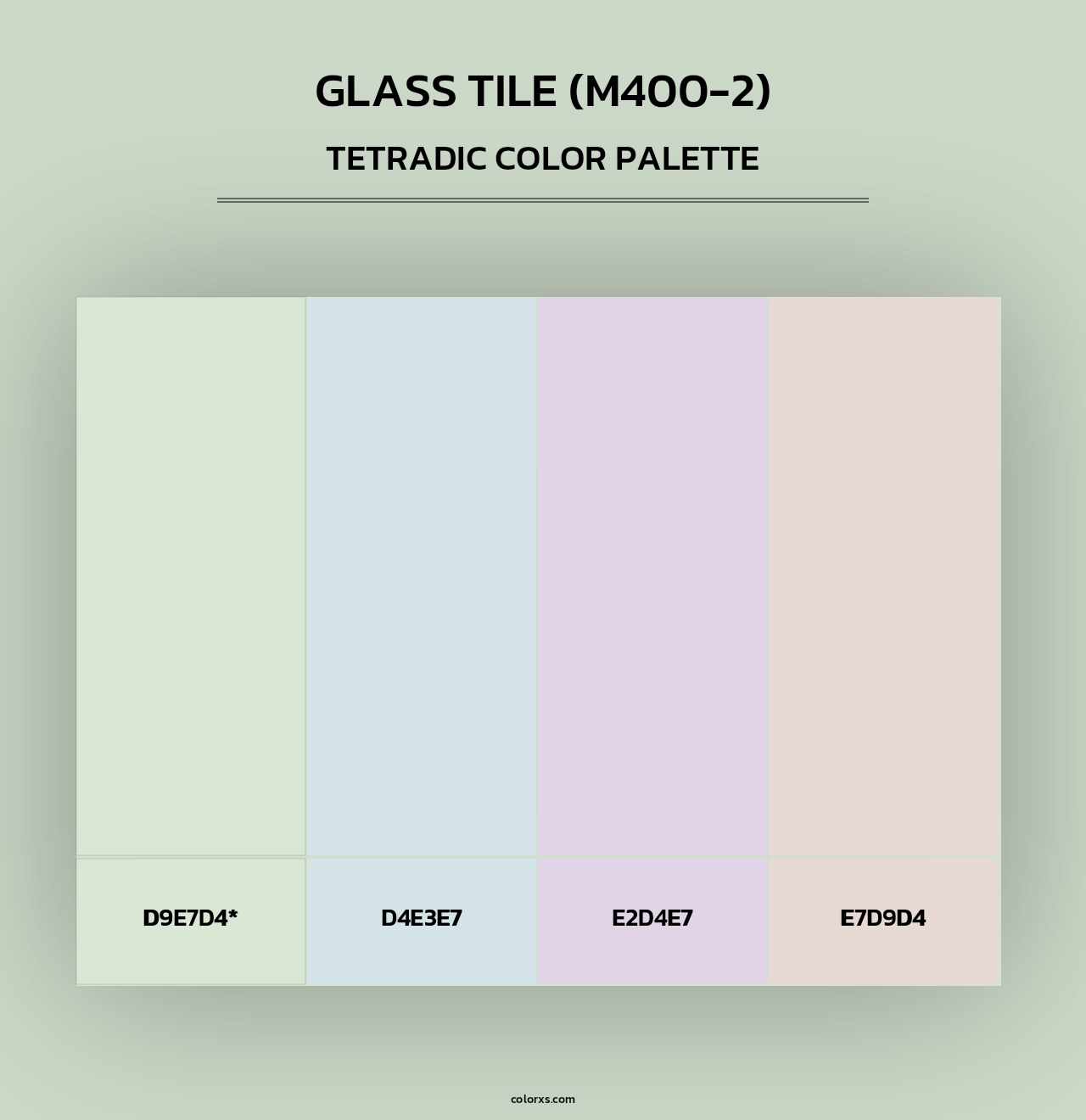 Glass Tile (M400-2) - Tetradic Color Palette