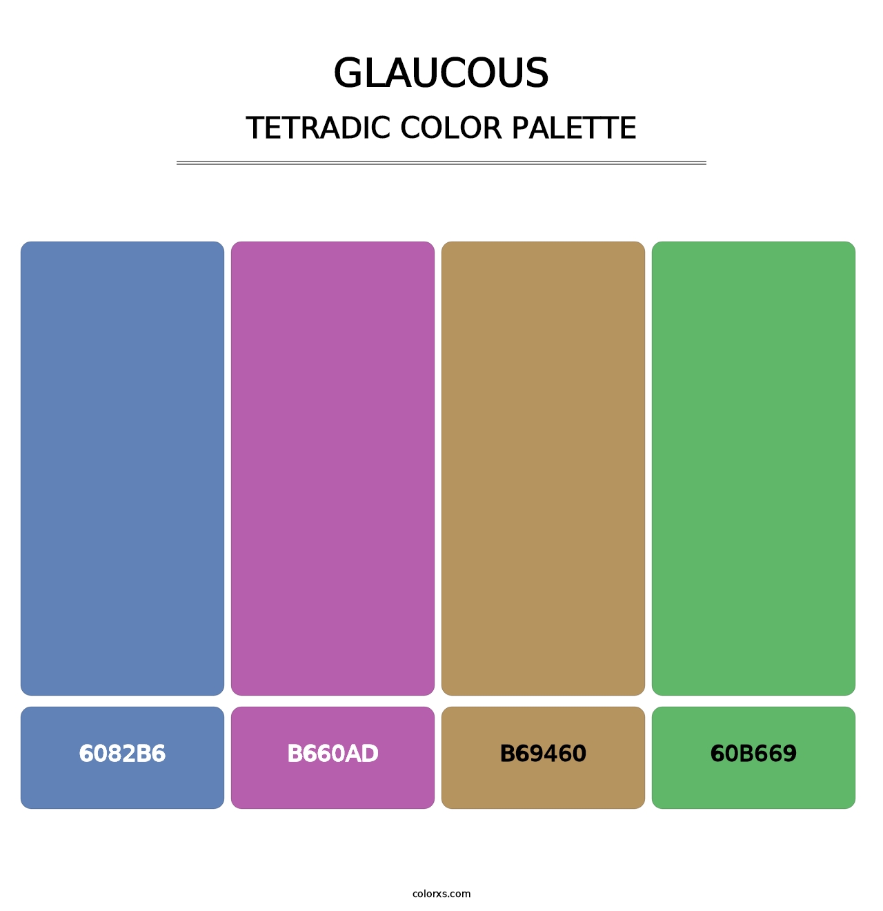 Glaucous - Tetradic Color Palette