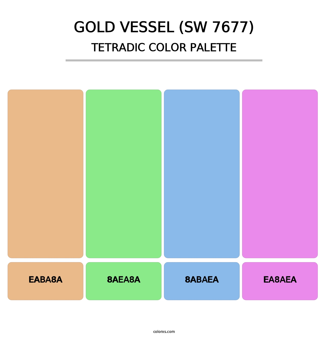Gold Vessel (SW 7677) - Tetradic Color Palette