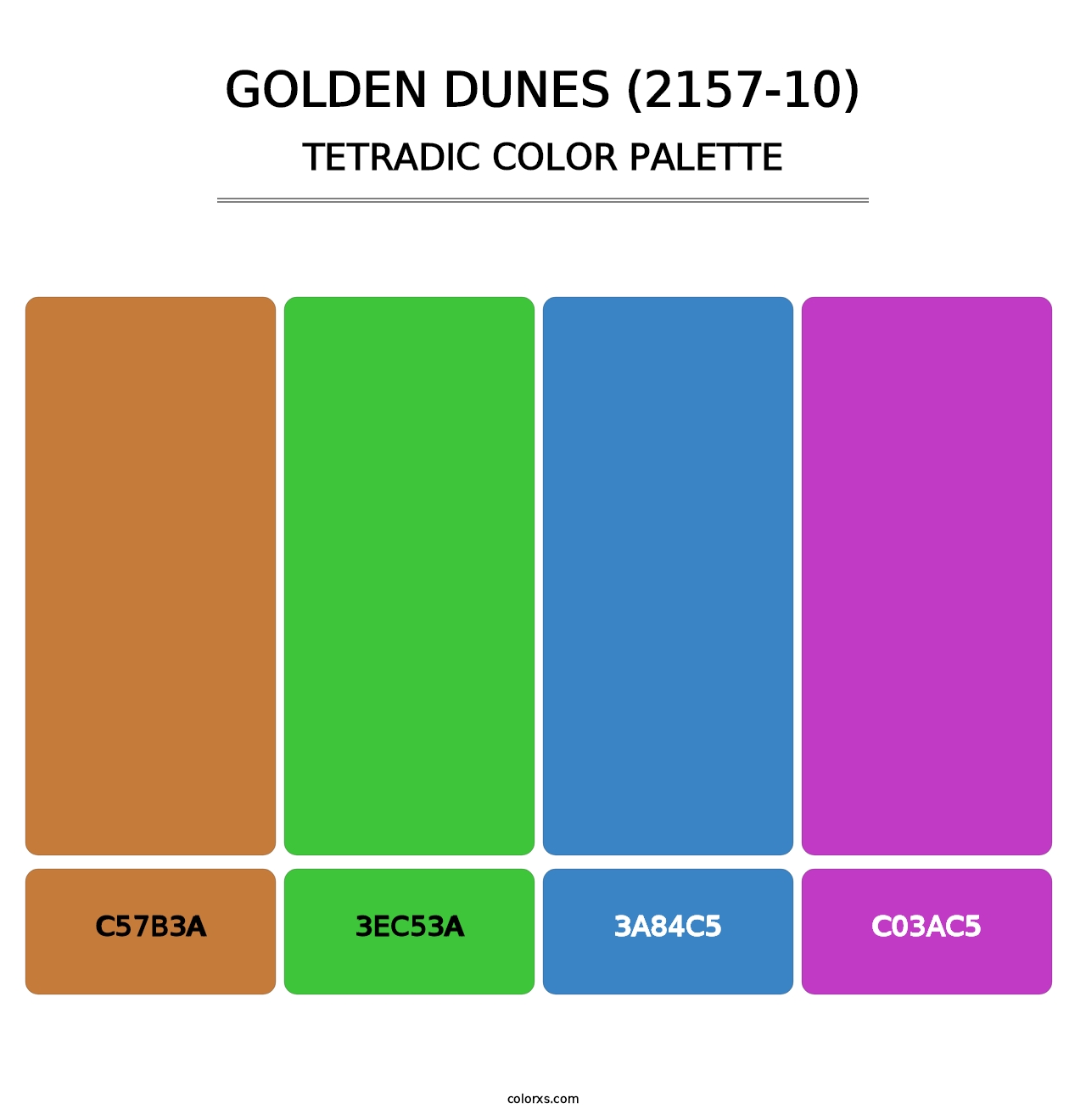Golden Dunes (2157-10) - Tetradic Color Palette
