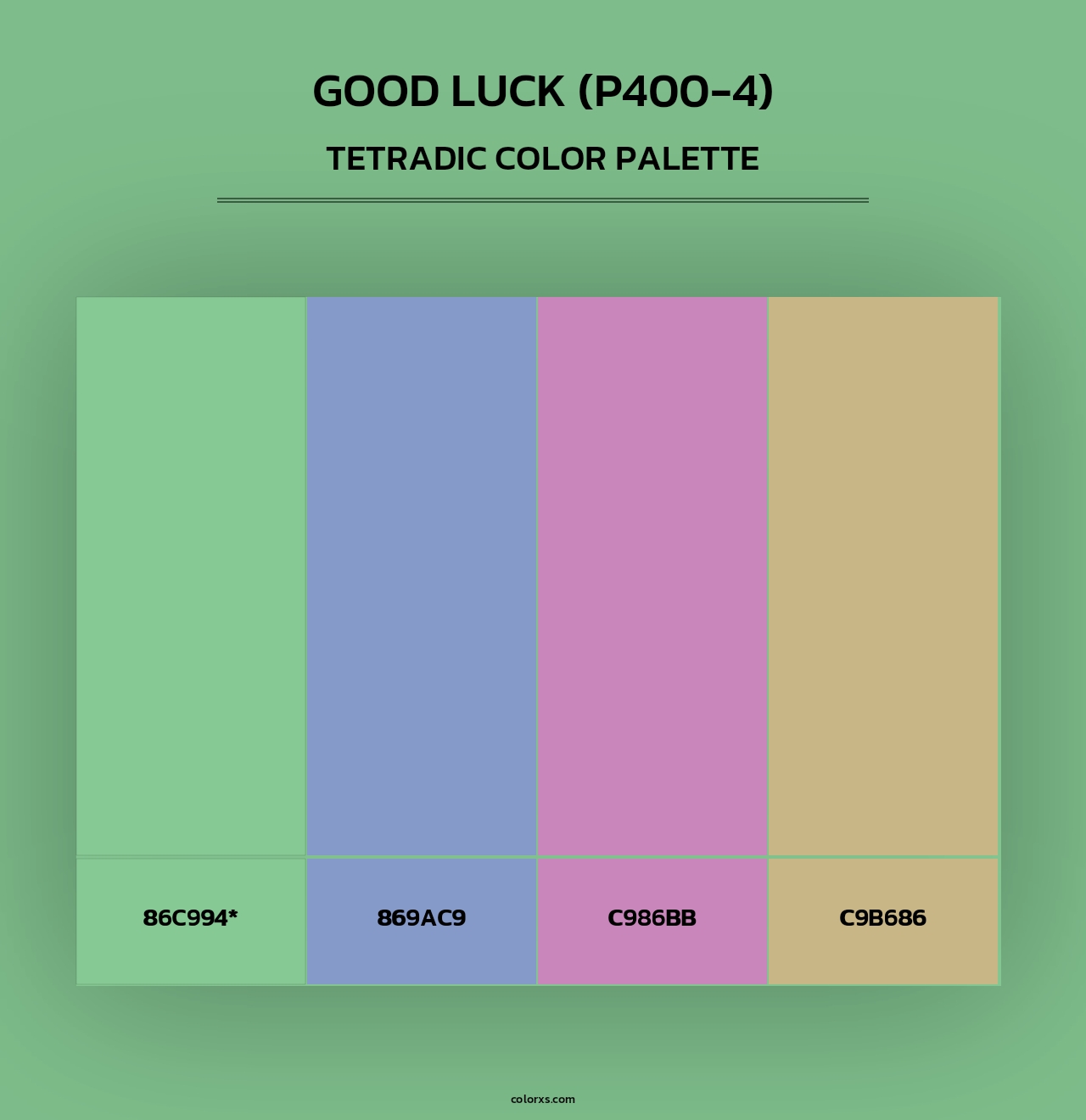 Good Luck (P400-4) - Tetradic Color Palette