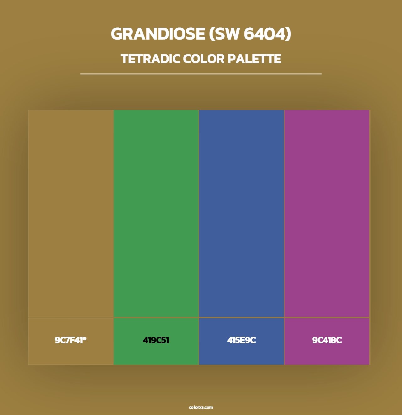 Grandiose (SW 6404) - Tetradic Color Palette