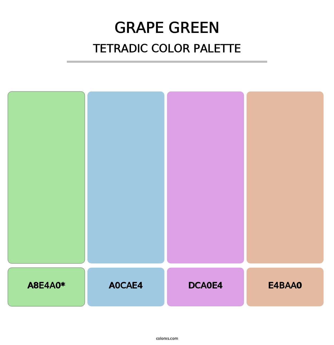 Grape Green - Tetradic Color Palette
