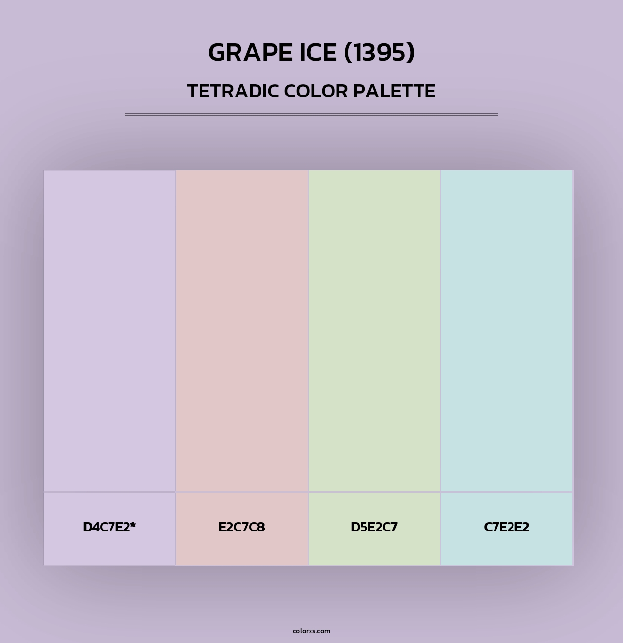 Grape Ice (1395) - Tetradic Color Palette