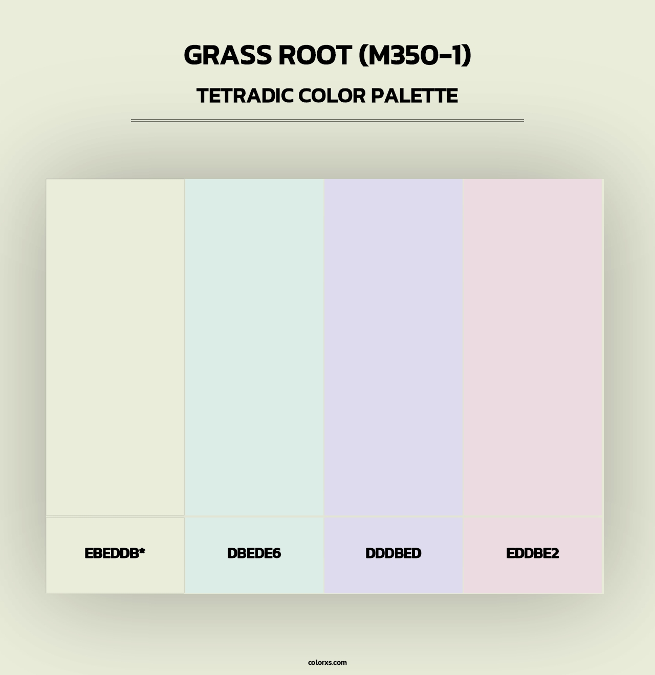 Grass Root (M350-1) - Tetradic Color Palette