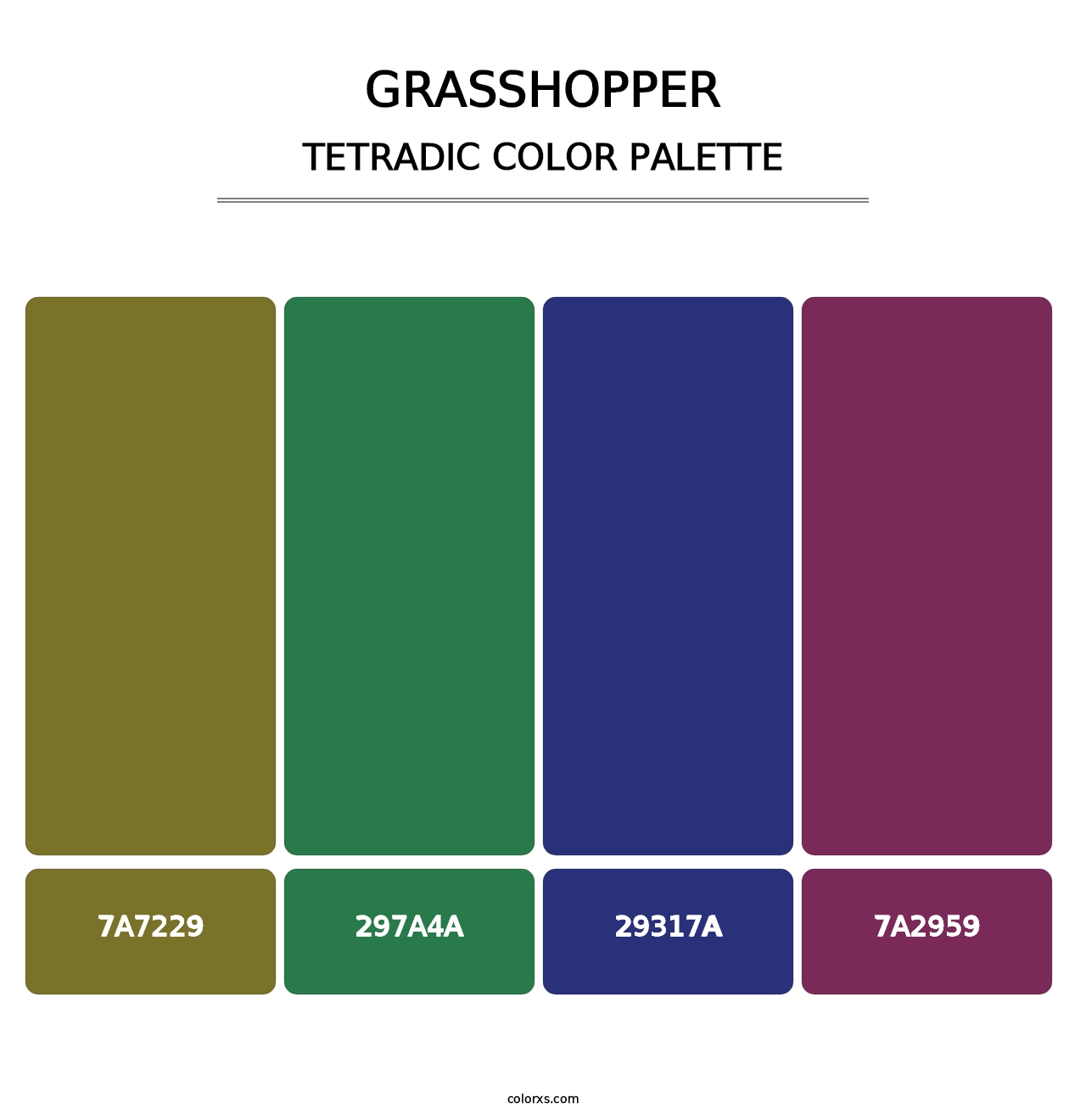 Grasshopper - Tetradic Color Palette