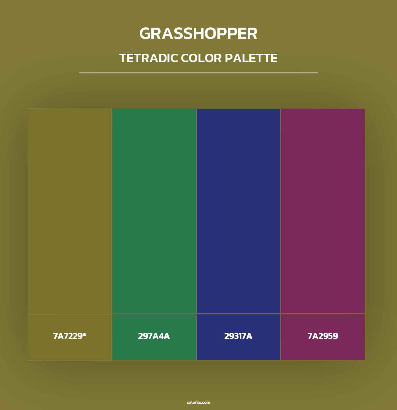 Grasshopper - Tetradic Color Palette