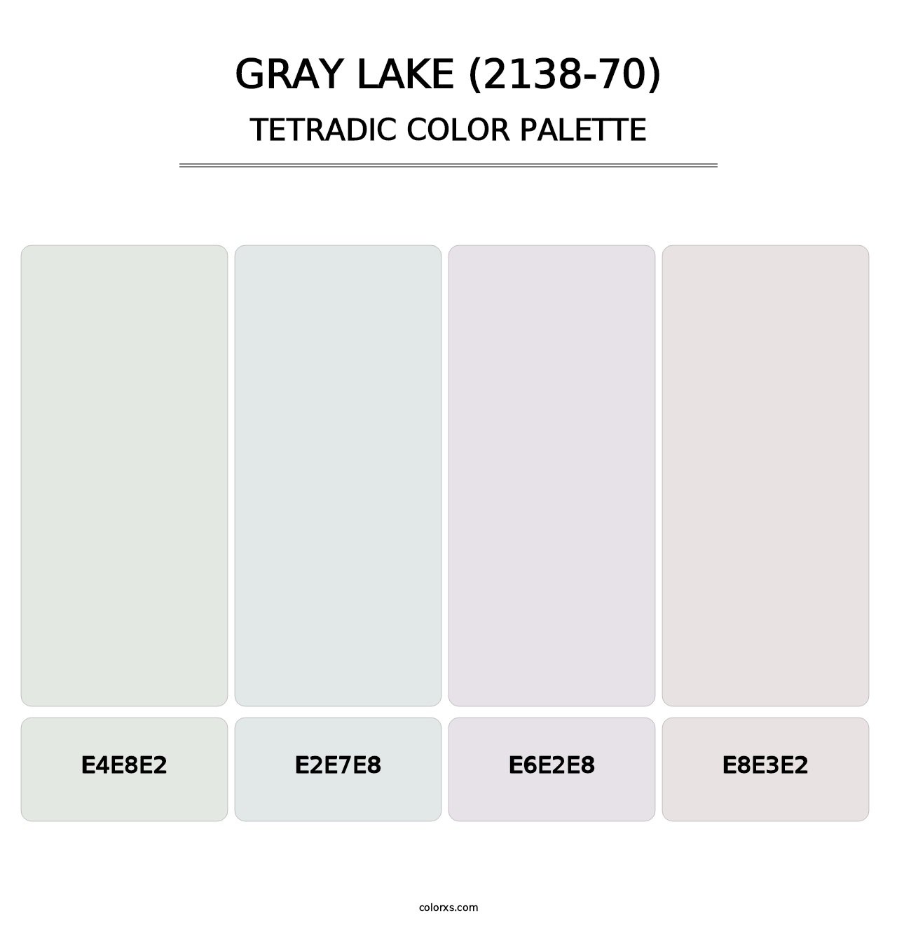 Gray Lake (2138-70) - Tetradic Color Palette