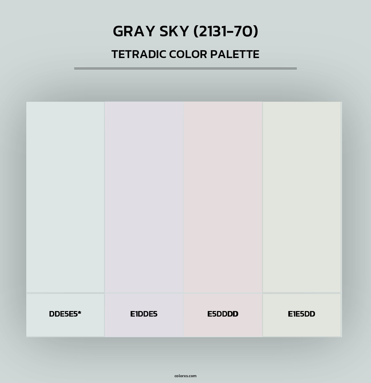 Gray Sky (2131-70) - Tetradic Color Palette