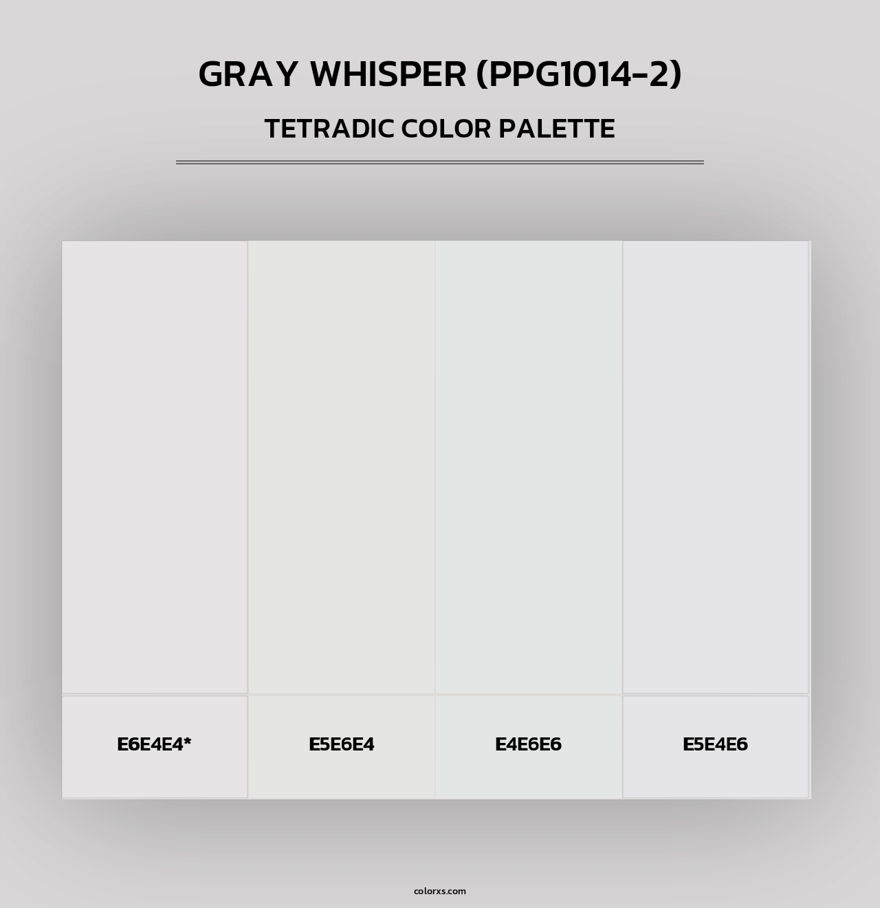 Gray Whisper (PPG1014-2) - Tetradic Color Palette