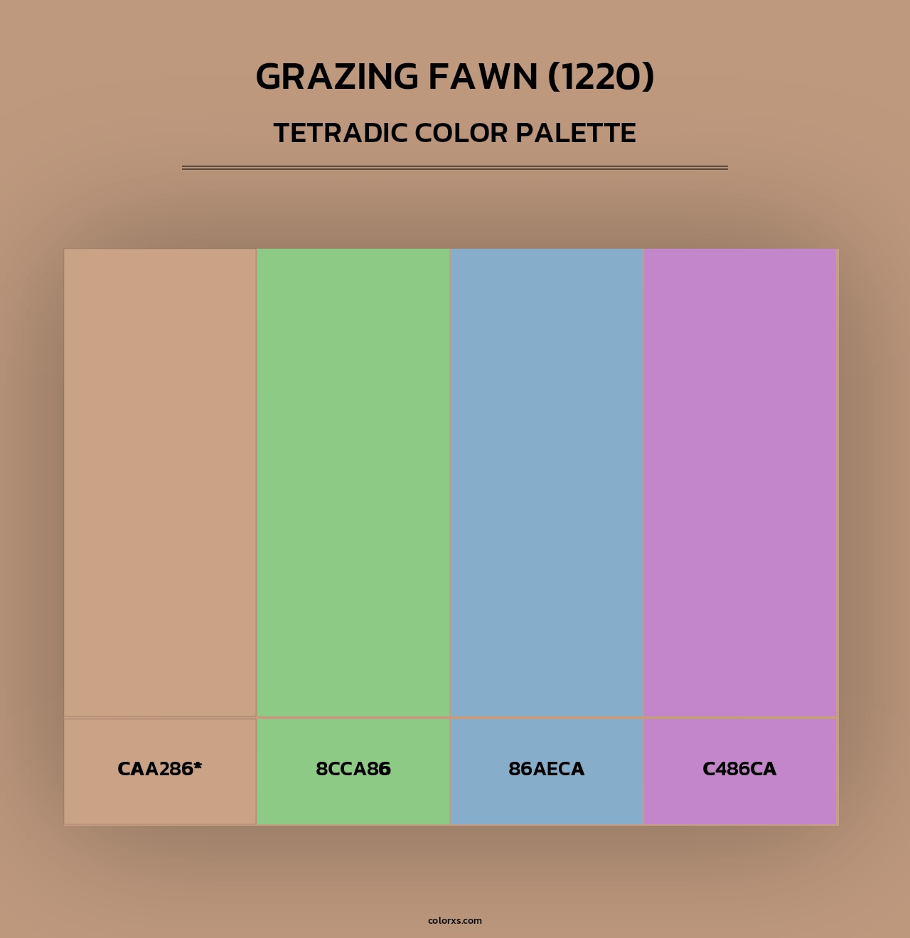 Grazing Fawn (1220) - Tetradic Color Palette
