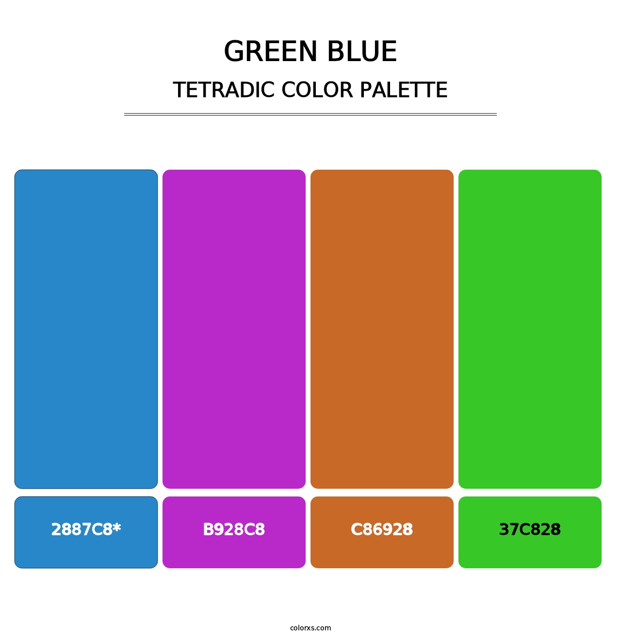 Green Blue - Tetradic Color Palette
