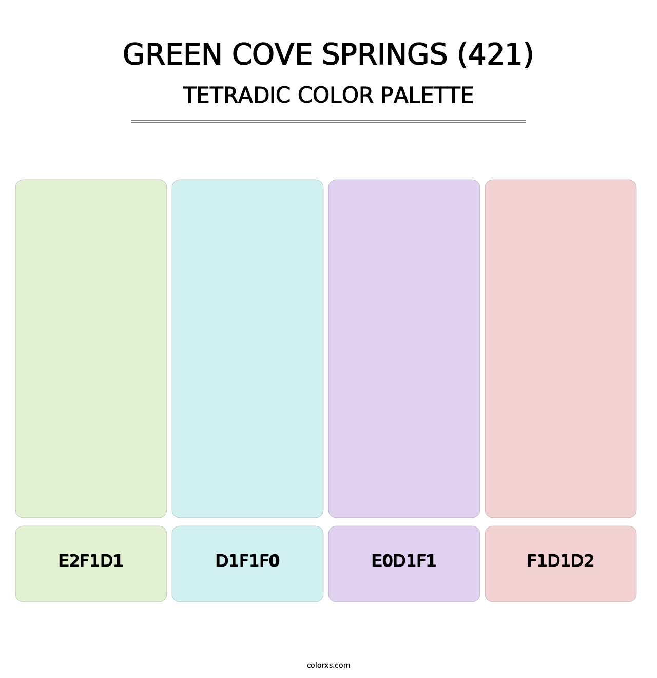 Green Cove Springs (421) - Tetradic Color Palette