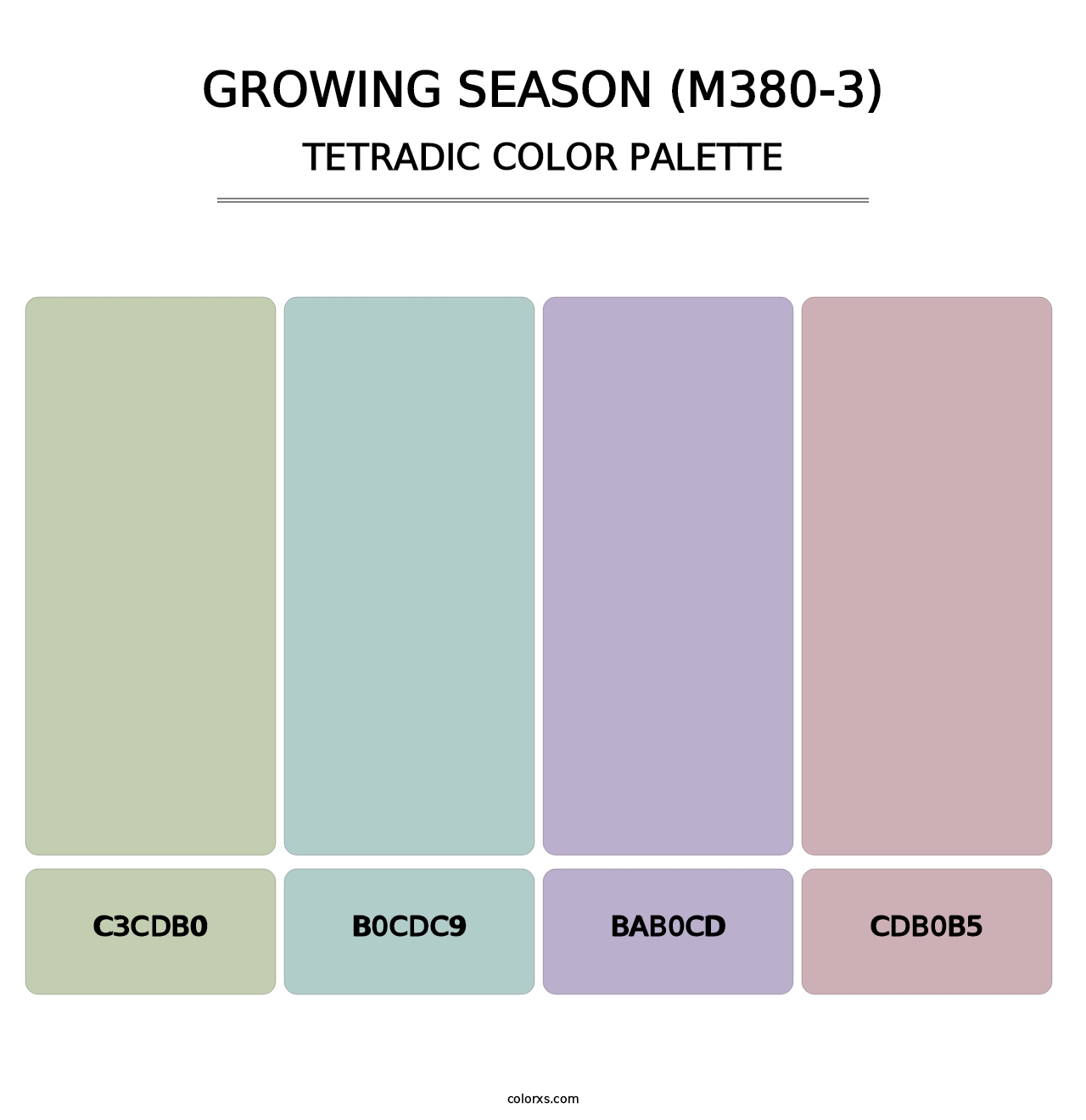 Growing Season (M380-3) - Tetradic Color Palette