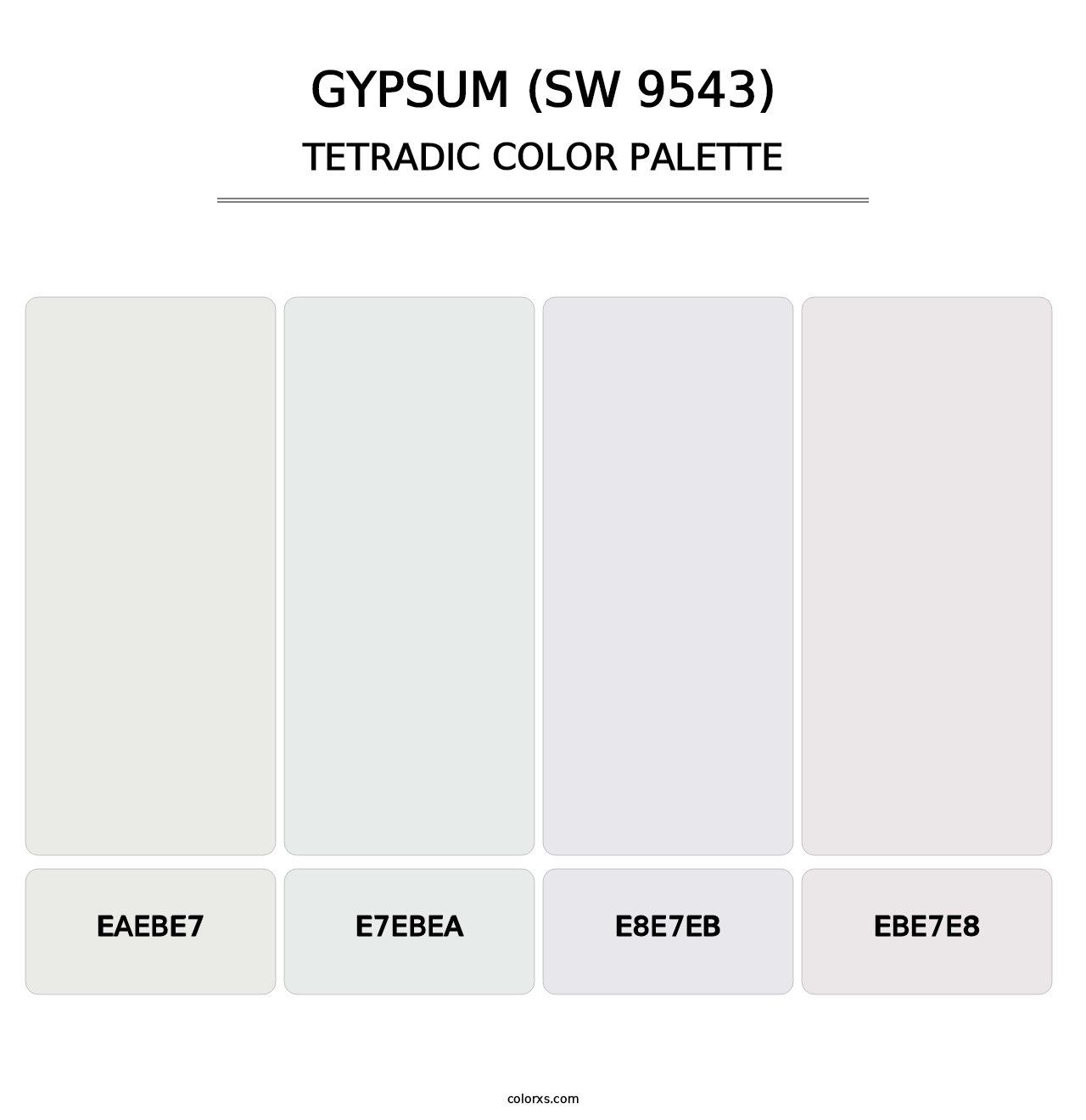 Gypsum (SW 9543) - Tetradic Color Palette