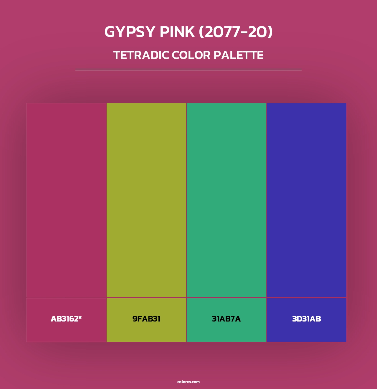 Gypsy Pink (2077-20) - Tetradic Color Palette