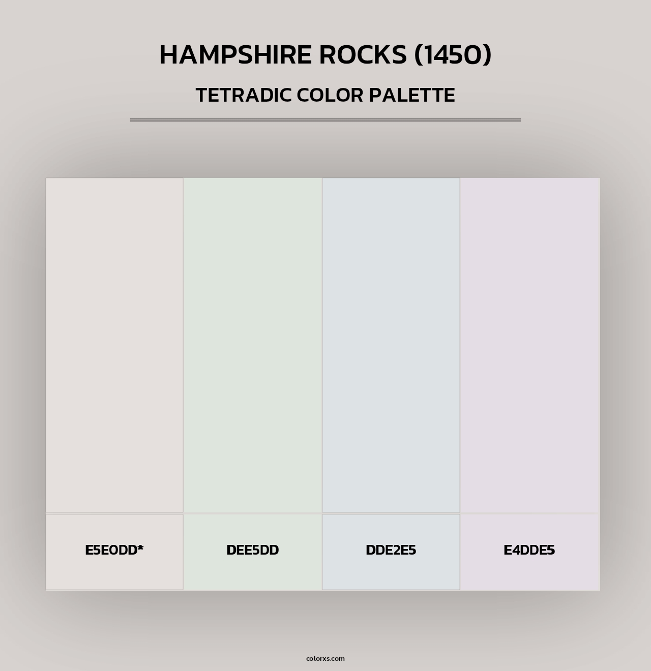 Hampshire Rocks (1450) - Tetradic Color Palette