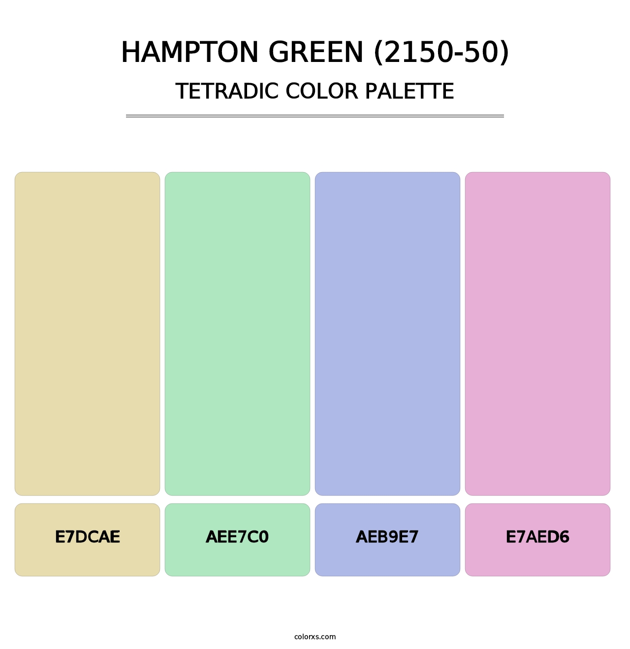 Hampton Green (2150-50) - Tetradic Color Palette