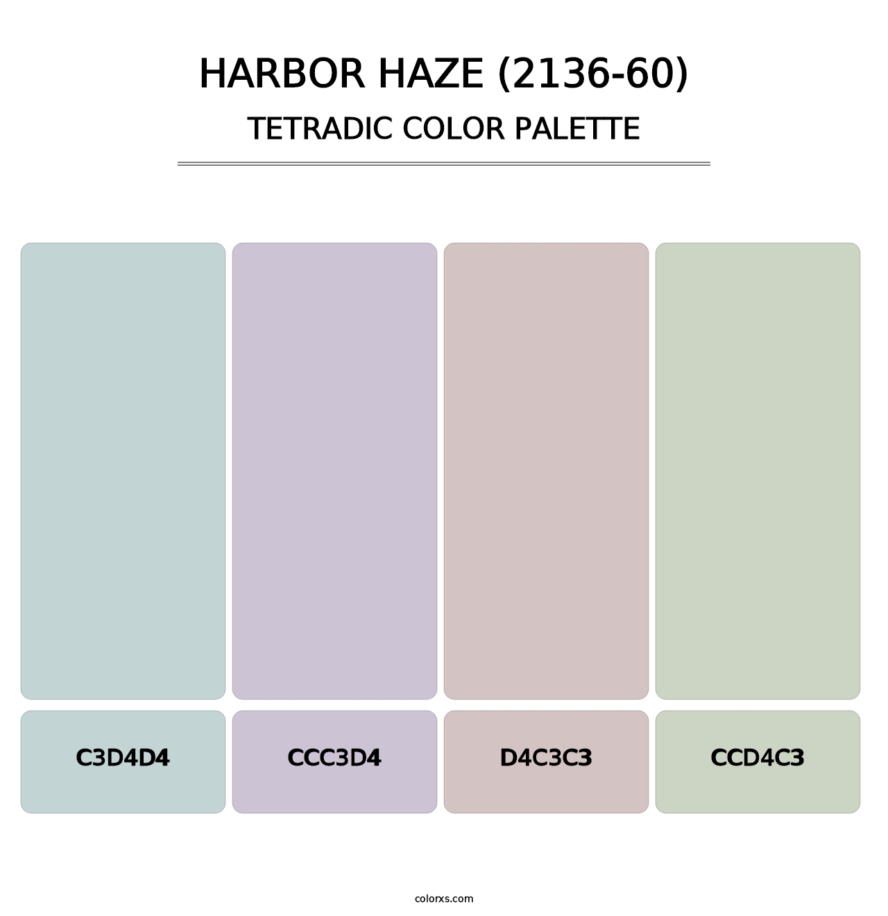 Harbor Haze (2136-60) - Tetradic Color Palette