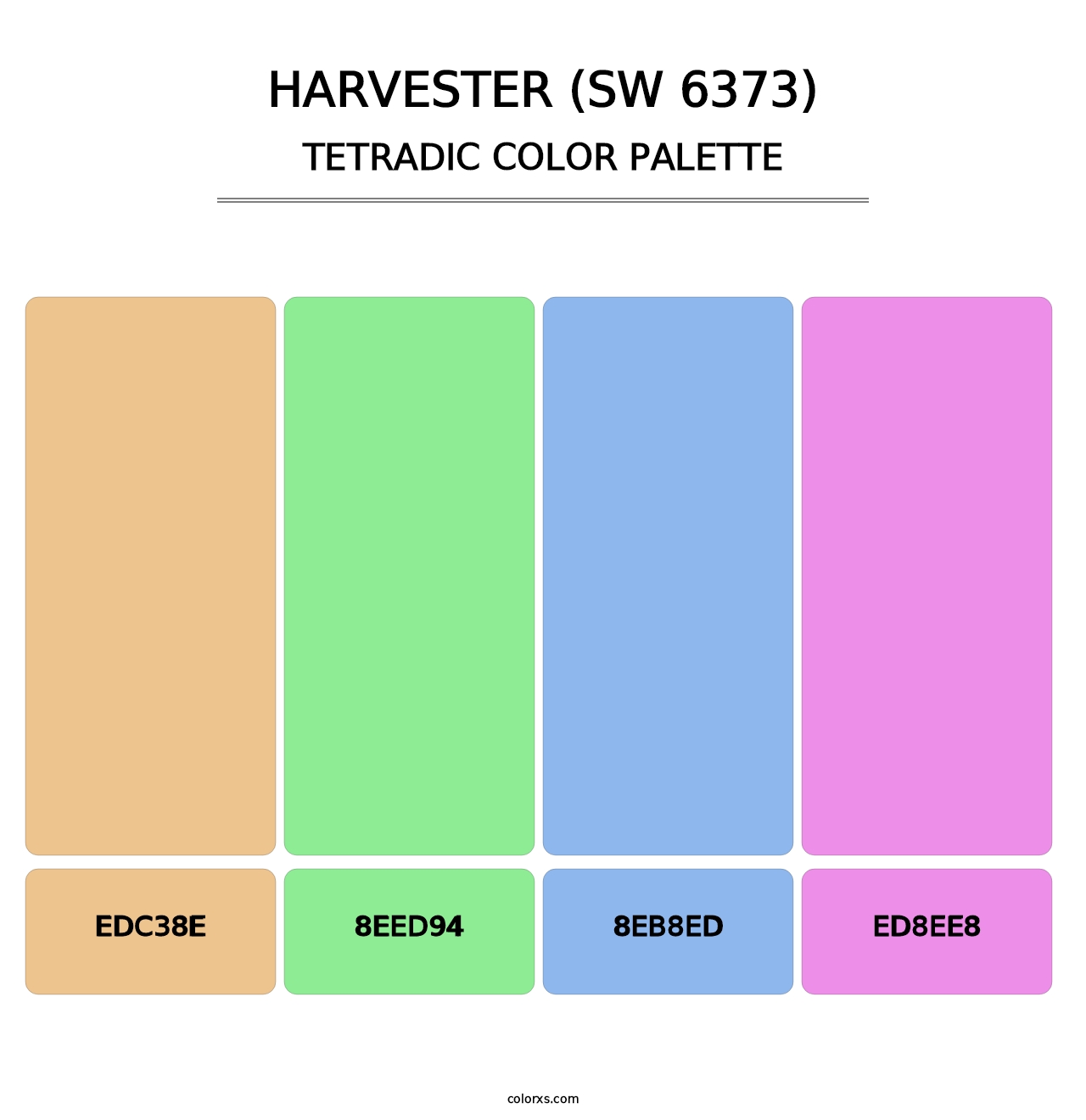 Harvester (SW 6373) - Tetradic Color Palette