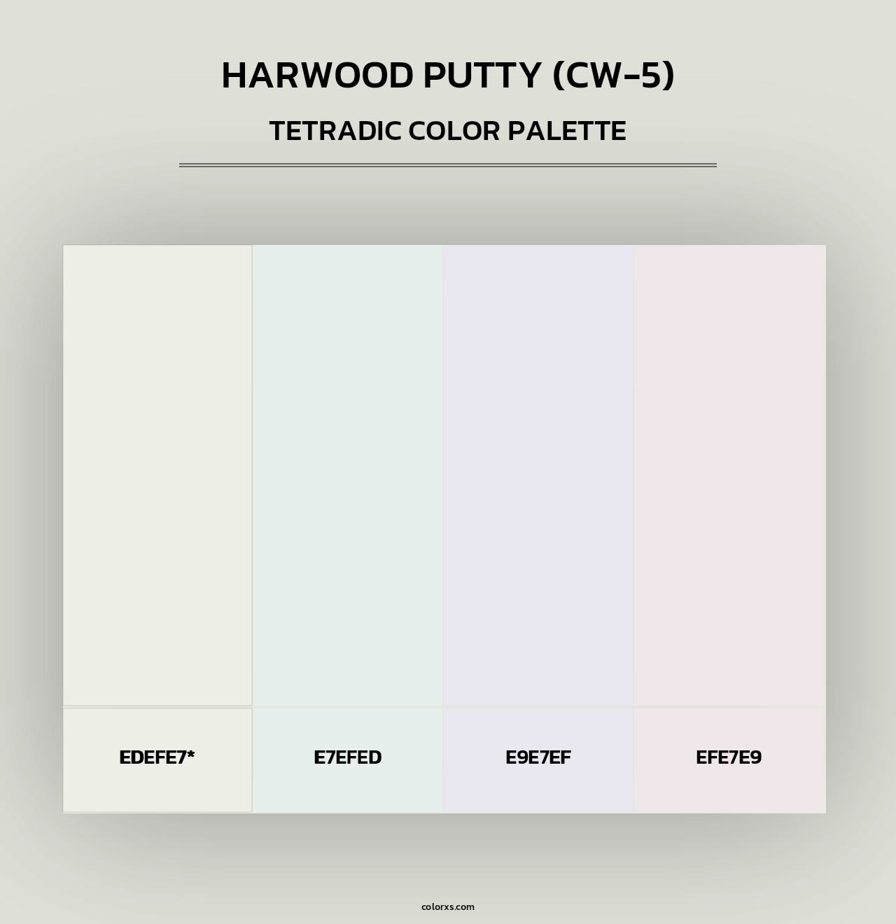 Harwood Putty (CW-5) - Tetradic Color Palette