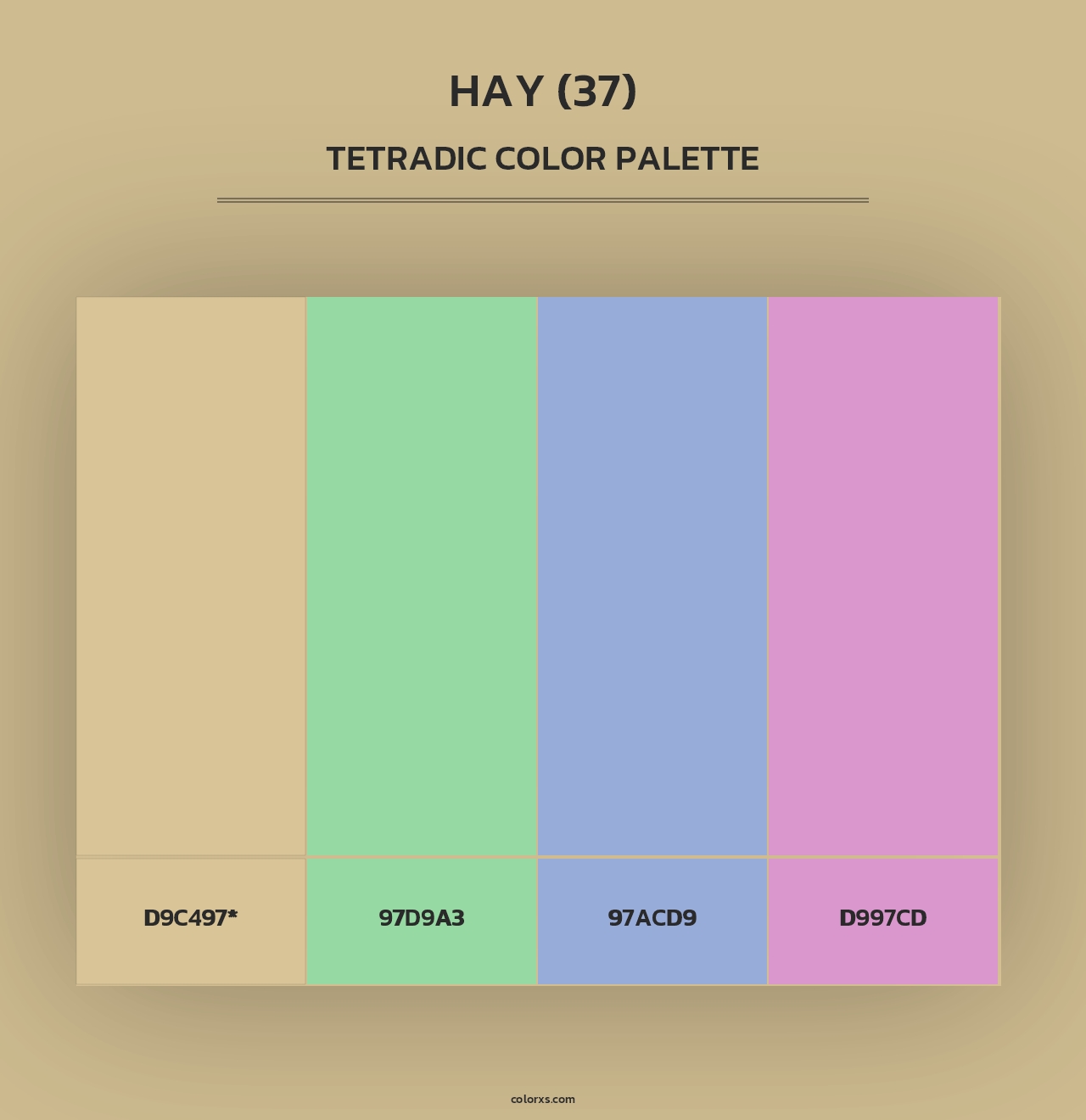 Hay (37) - Tetradic Color Palette