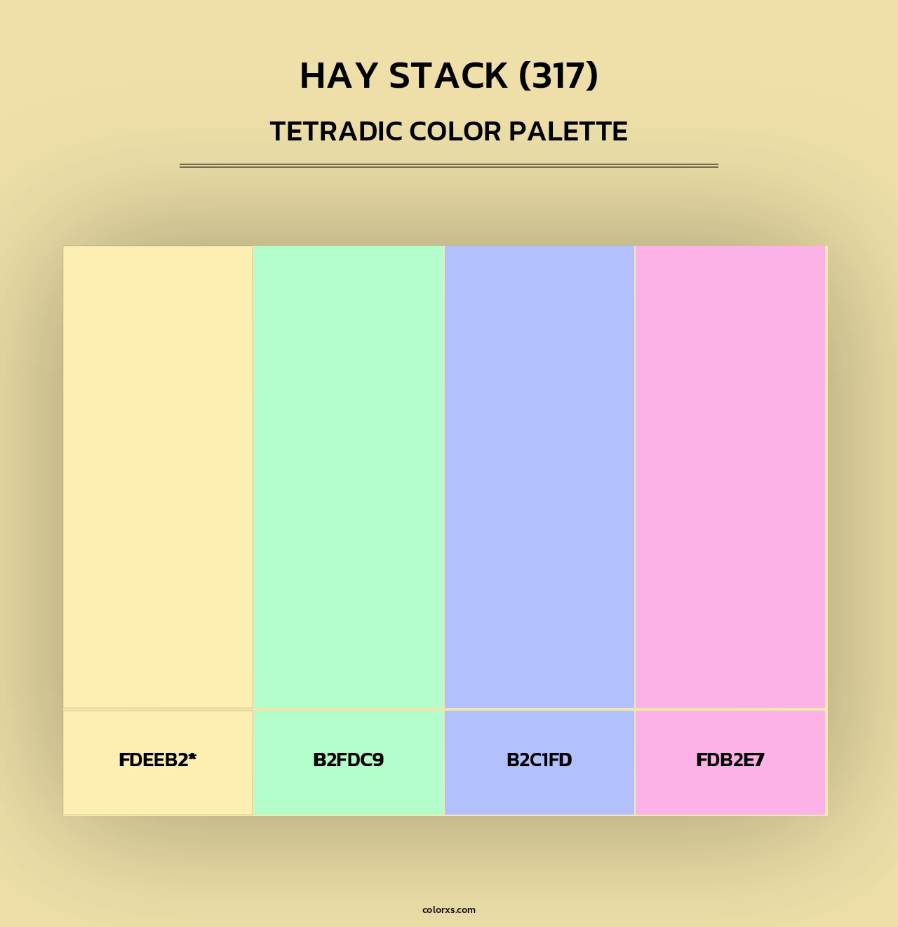 Hay Stack (317) - Tetradic Color Palette