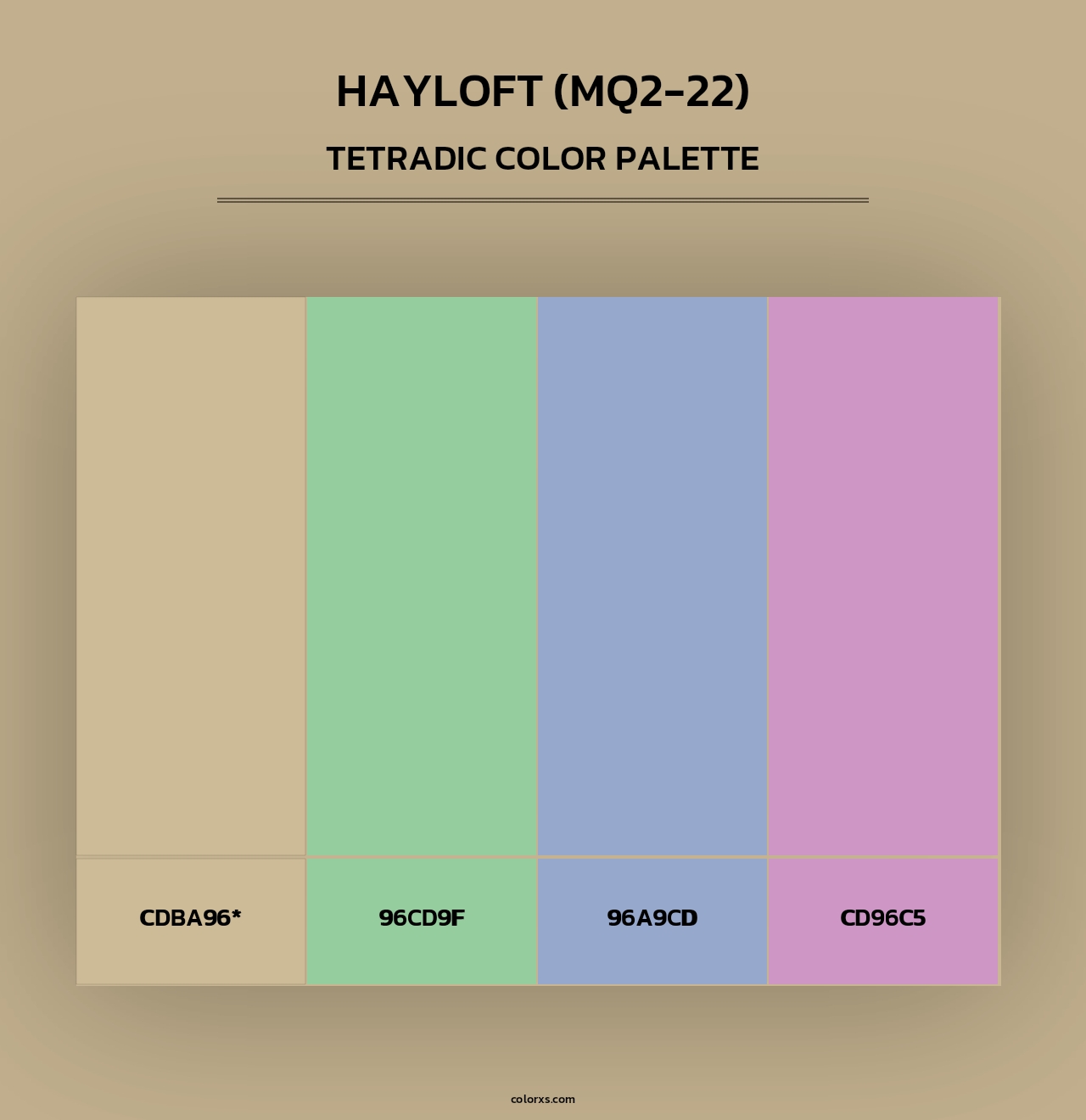 Hayloft (MQ2-22) - Tetradic Color Palette