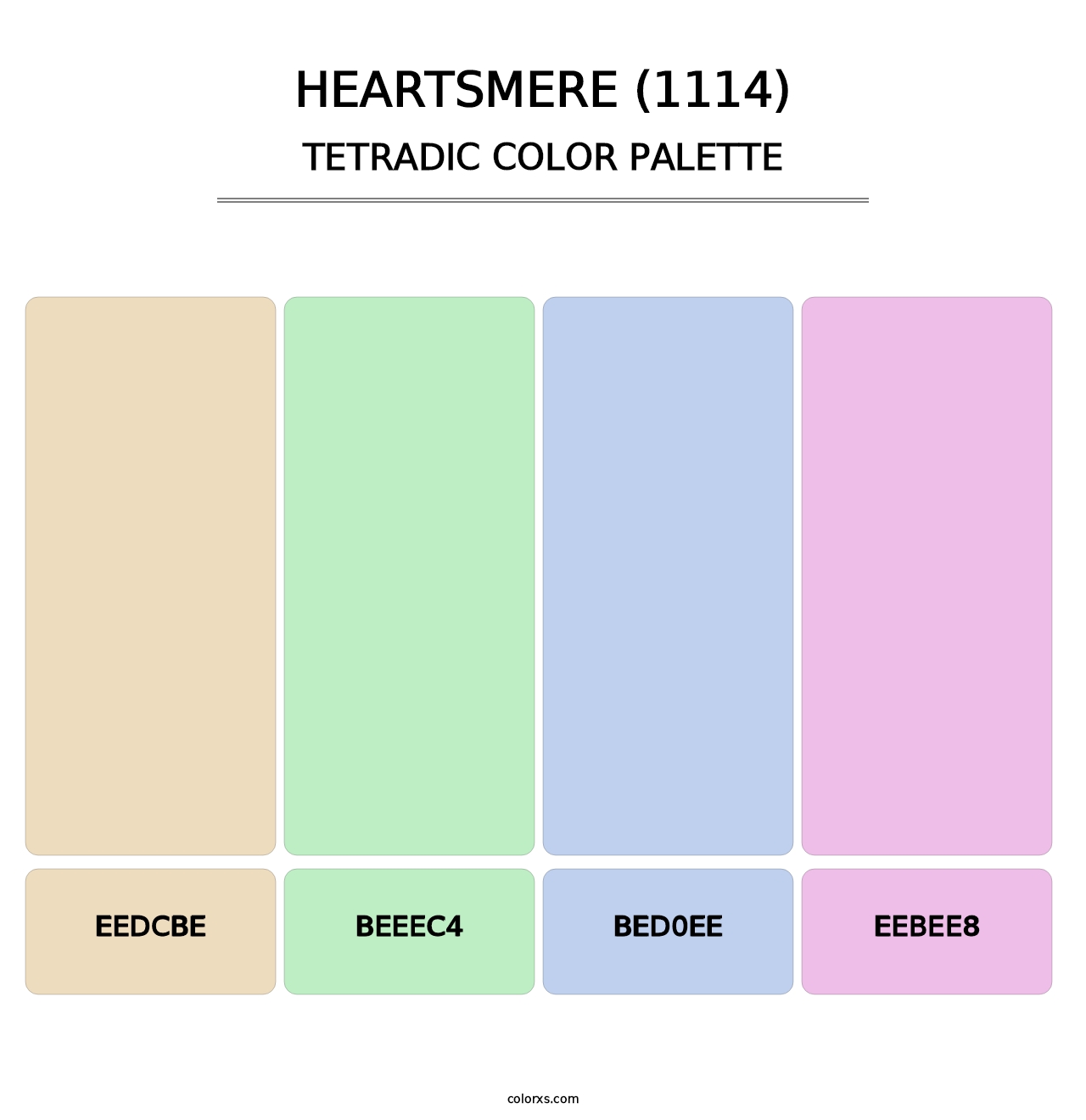 Heartsmere (1114) - Tetradic Color Palette