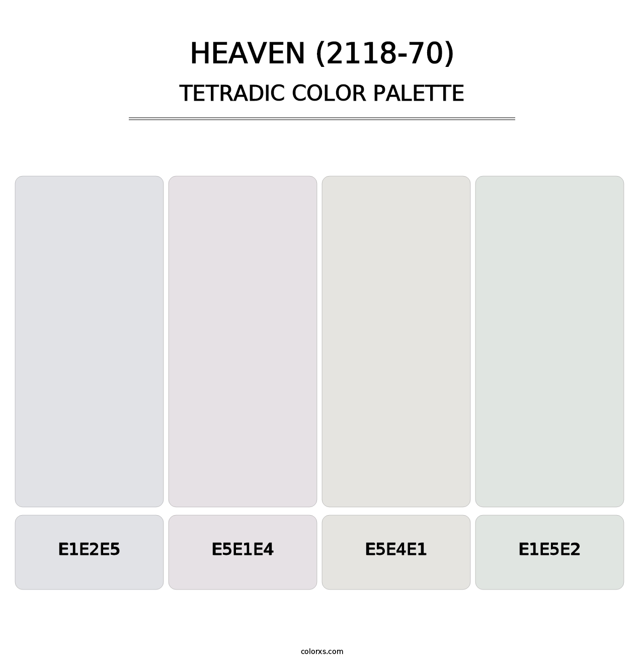 Heaven (2118-70) - Tetradic Color Palette