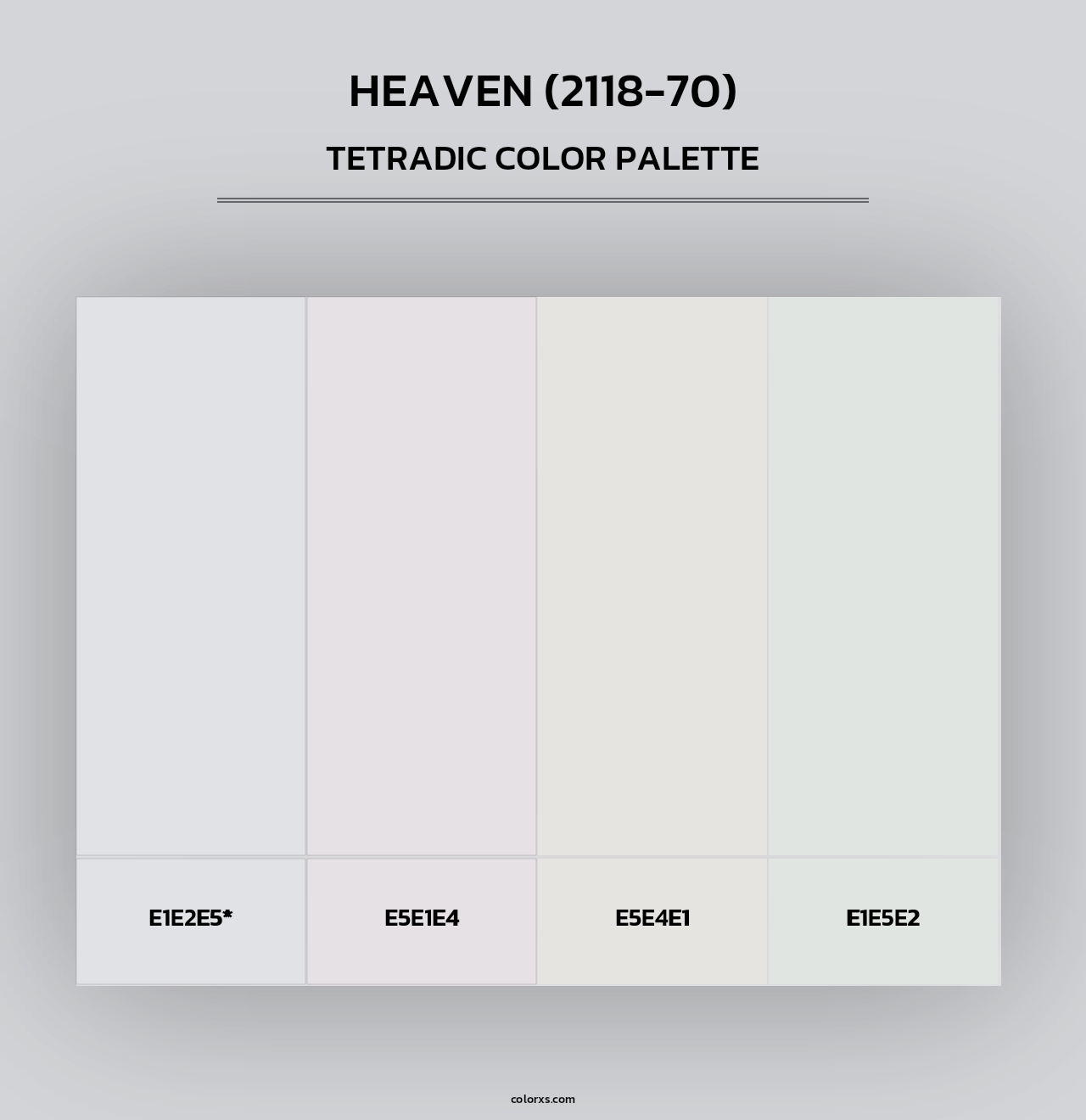 Heaven (2118-70) - Tetradic Color Palette