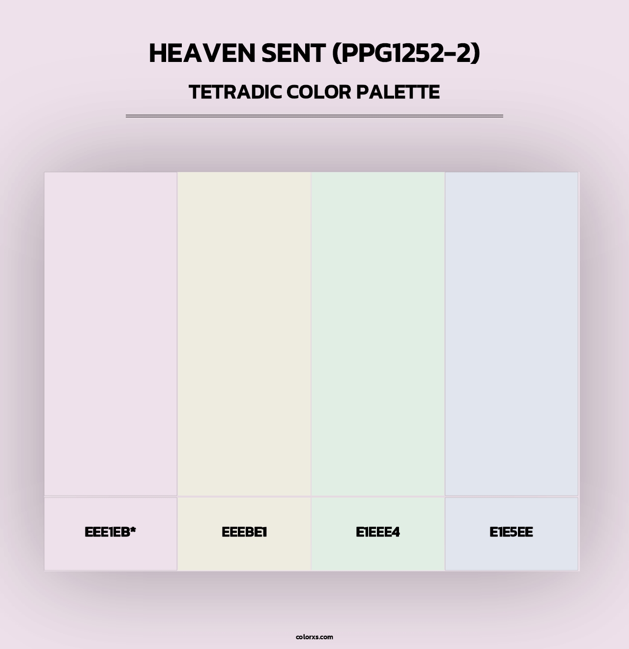Heaven Sent (PPG1252-2) - Tetradic Color Palette