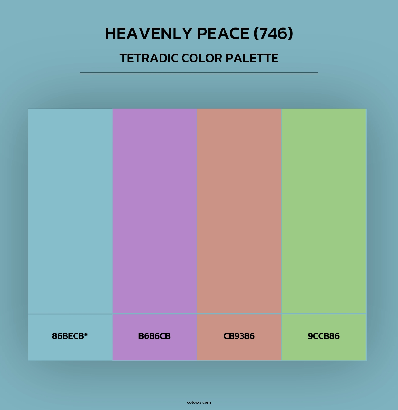 Heavenly Peace (746) - Tetradic Color Palette