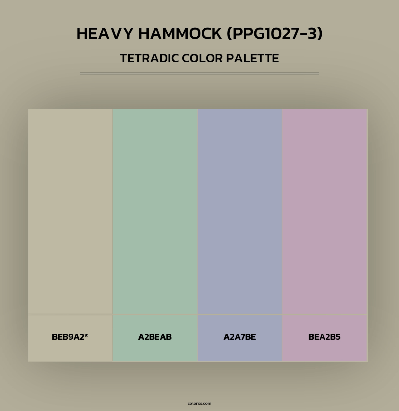 Heavy Hammock (PPG1027-3) - Tetradic Color Palette