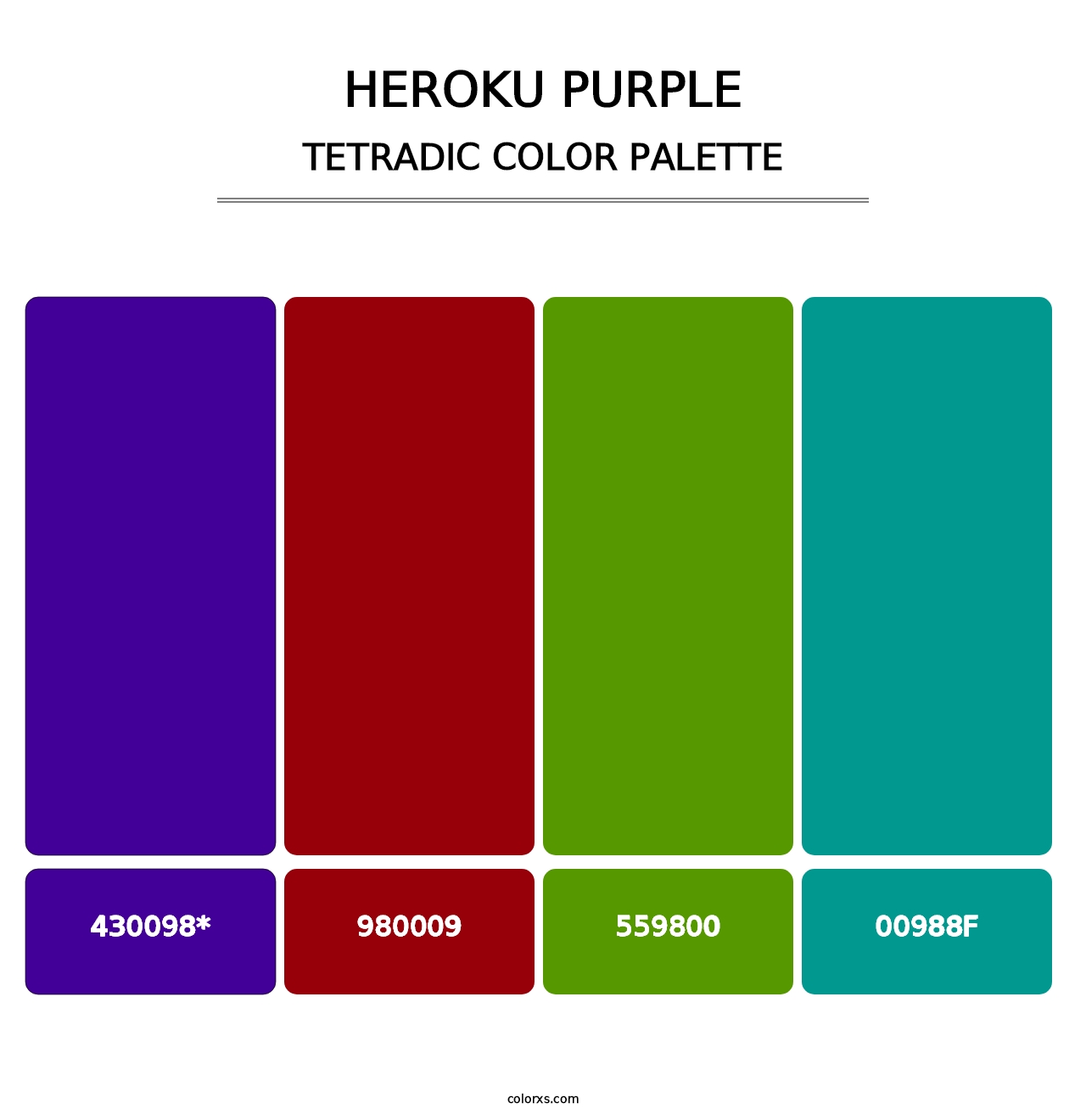 Heroku Purple - Tetradic Color Palette