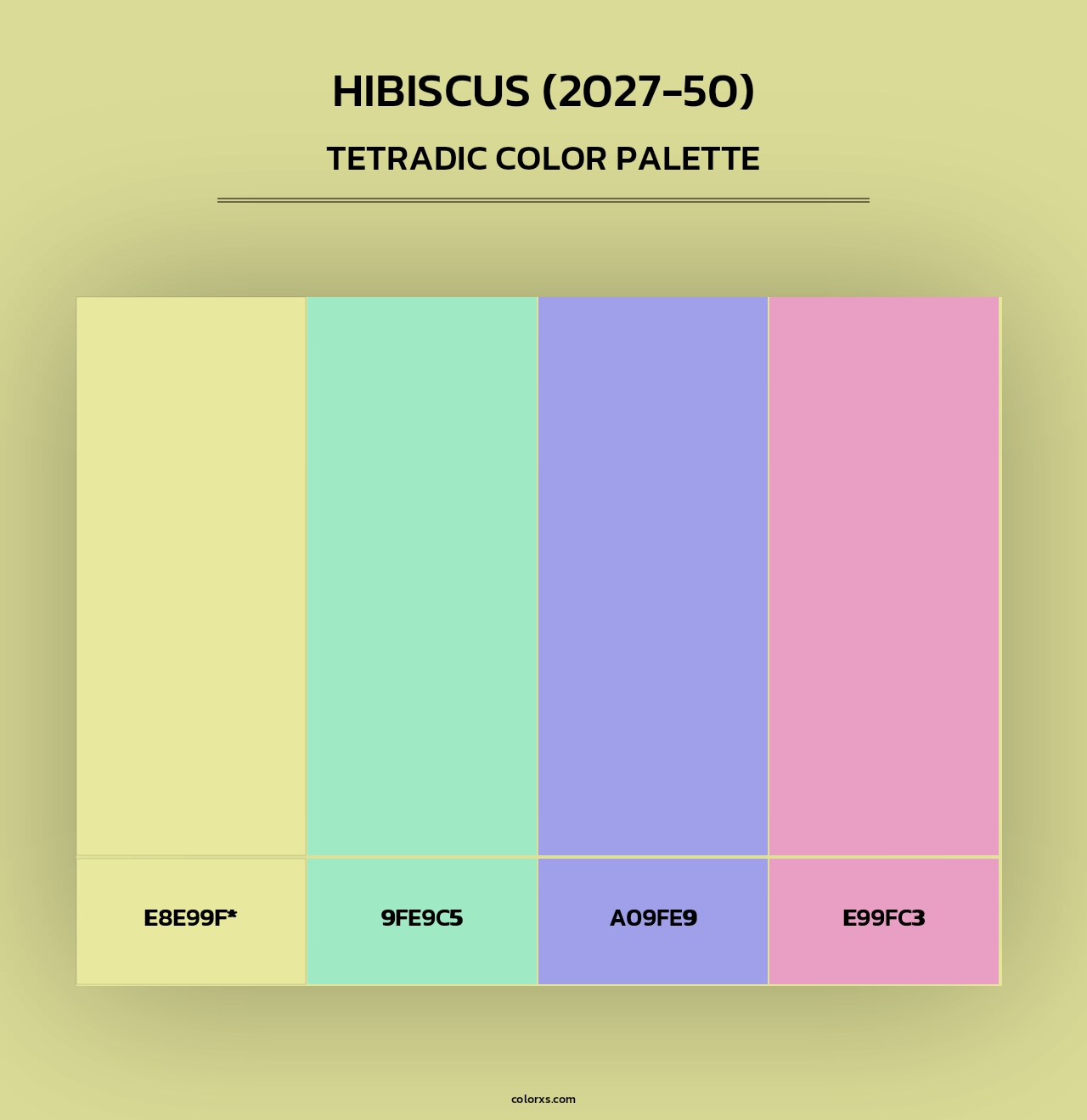 Hibiscus (2027-50) - Tetradic Color Palette