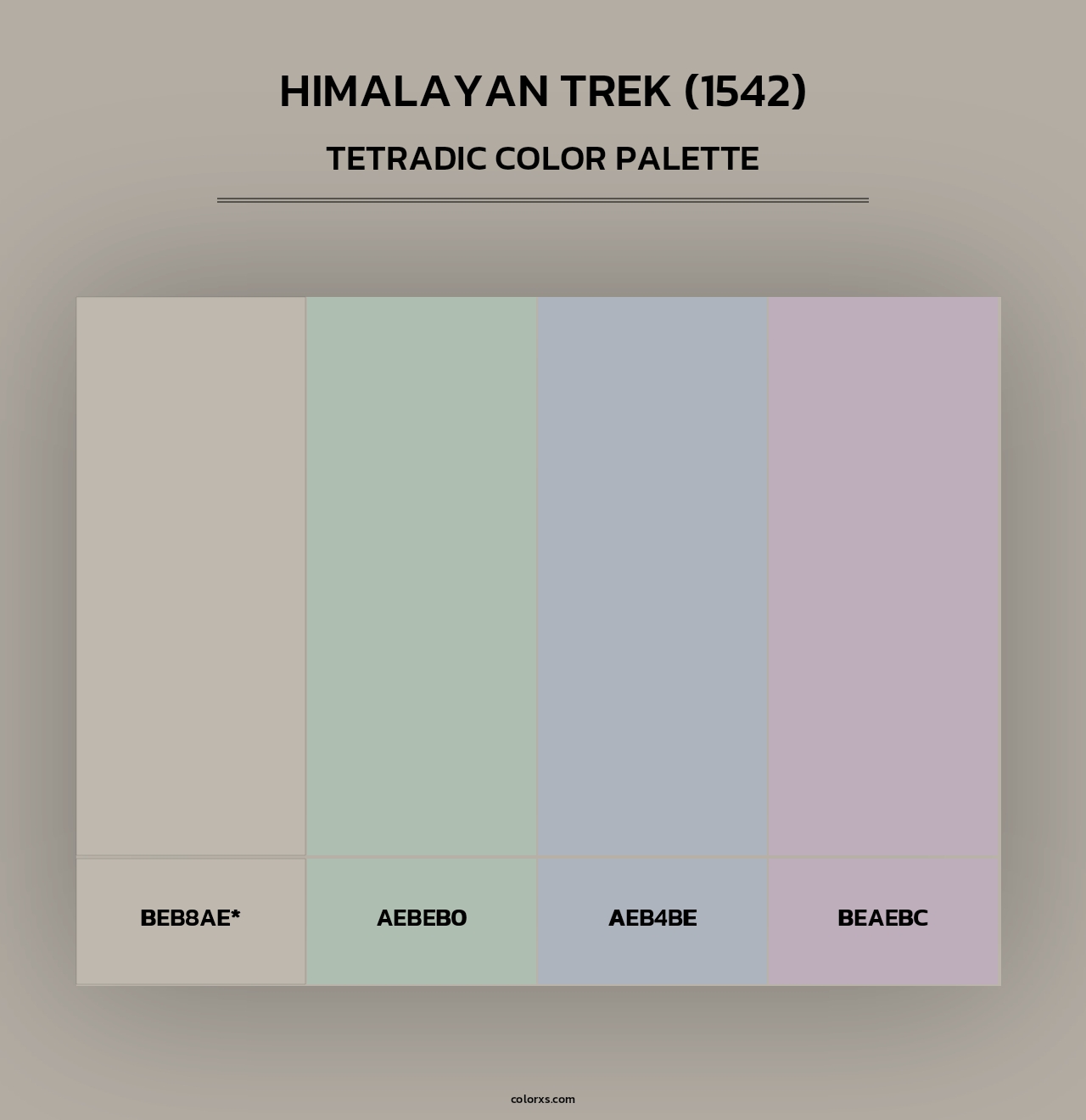 Himalayan Trek (1542) - Tetradic Color Palette