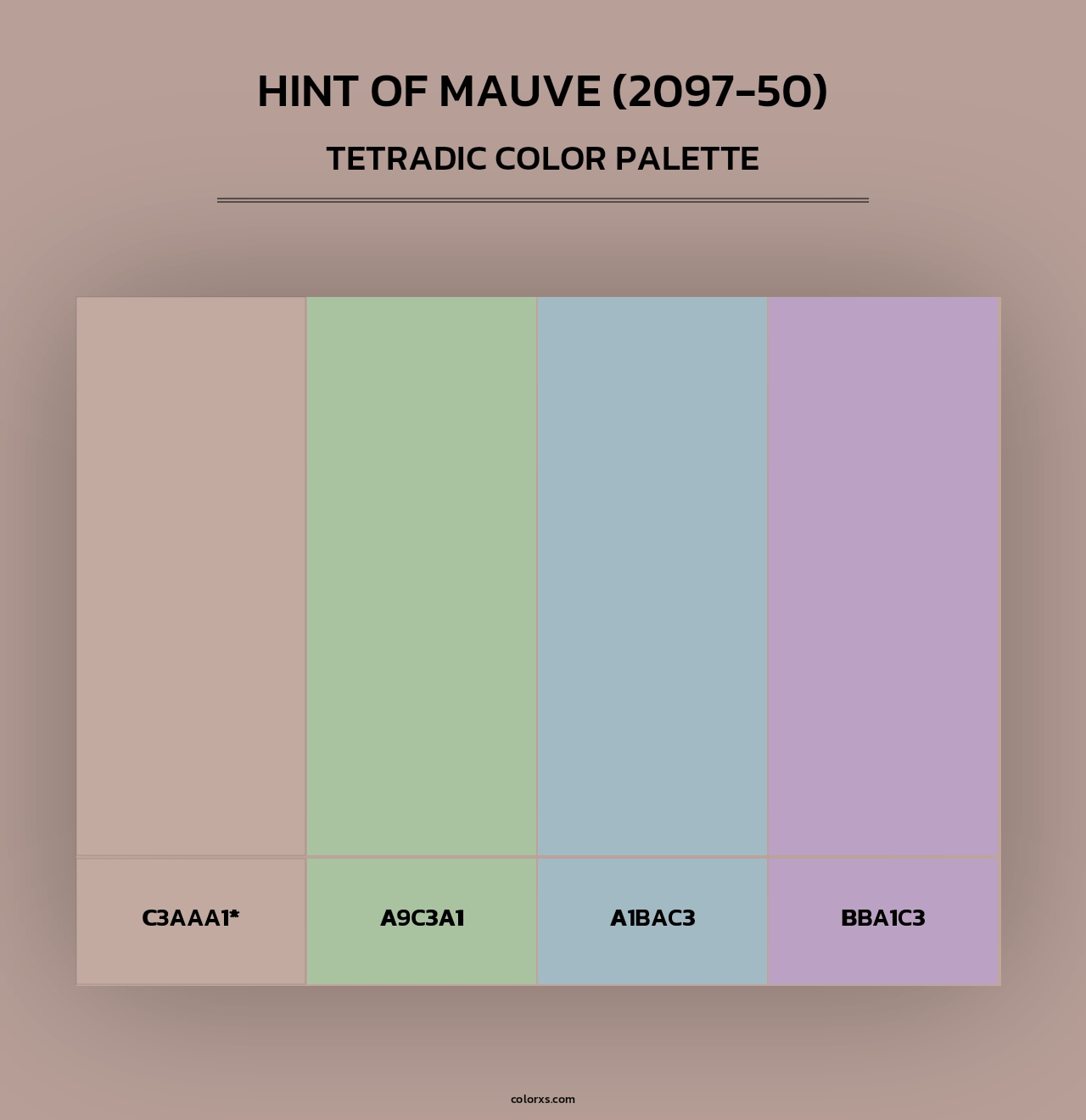Hint of Mauve (2097-50) - Tetradic Color Palette