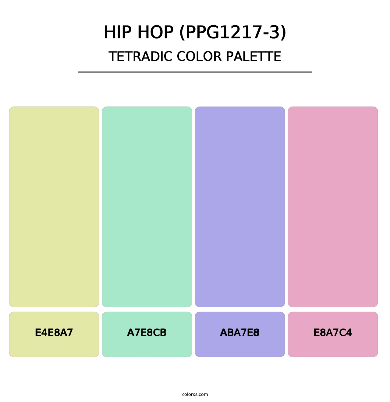Hip Hop (PPG1217-3) - Tetradic Color Palette