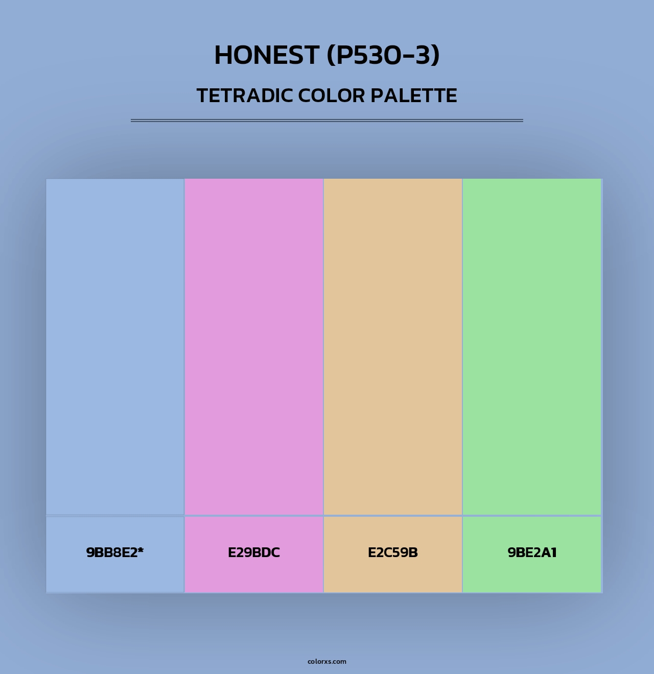Honest (P530-3) - Tetradic Color Palette