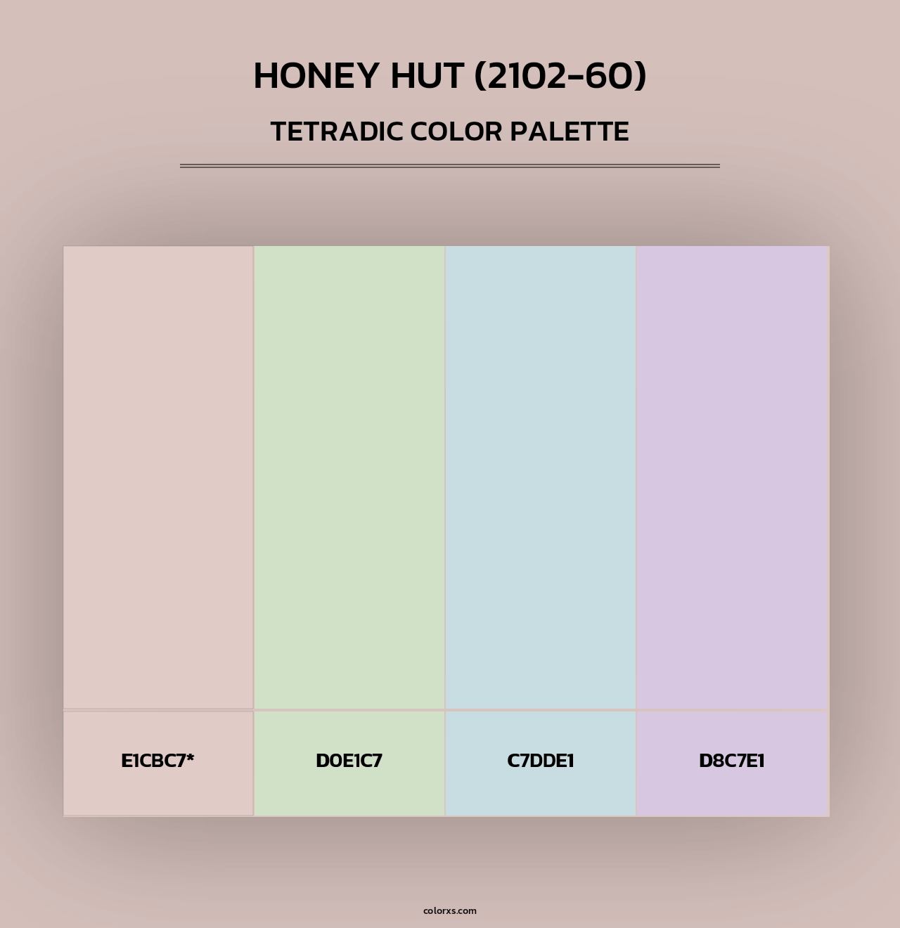 Honey Hut (2102-60) - Tetradic Color Palette