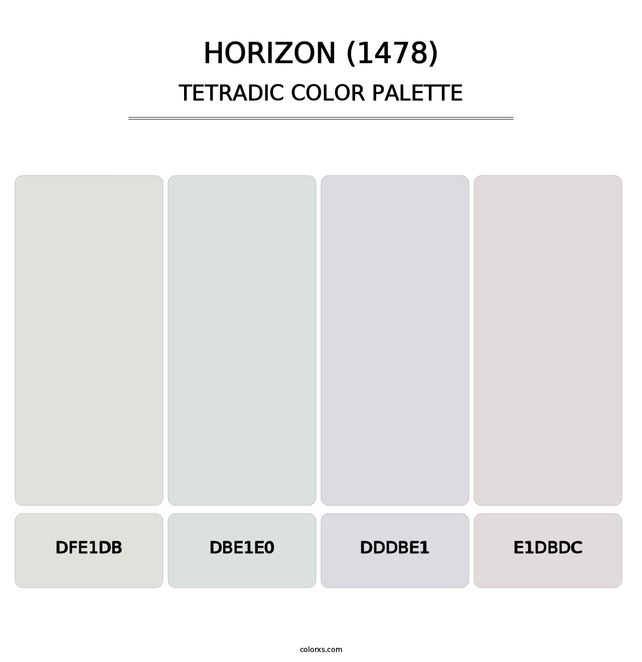 Horizon (1478) - Tetradic Color Palette